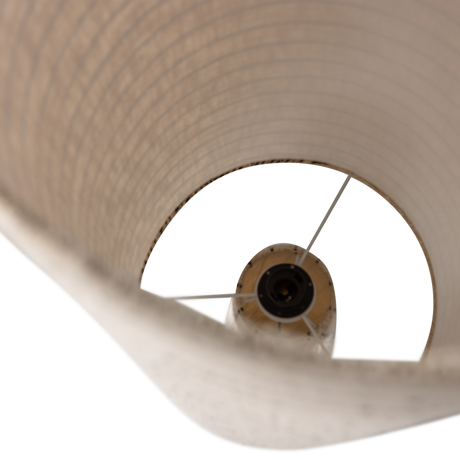 Podlahová lampa LOFT krémová s černými pruhy