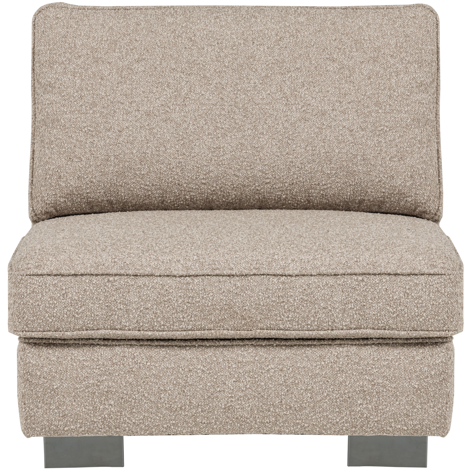Fotel / modul LAZY pískový bouclé