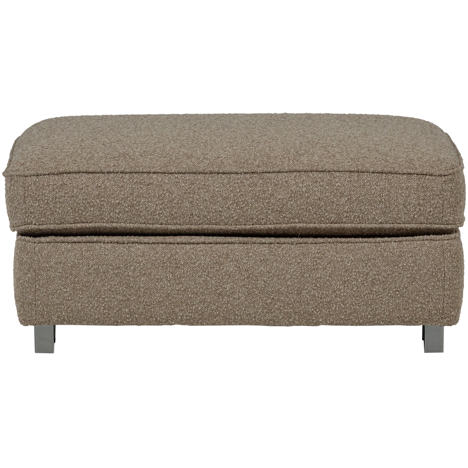 Beige Bouclé Pouf LAZY