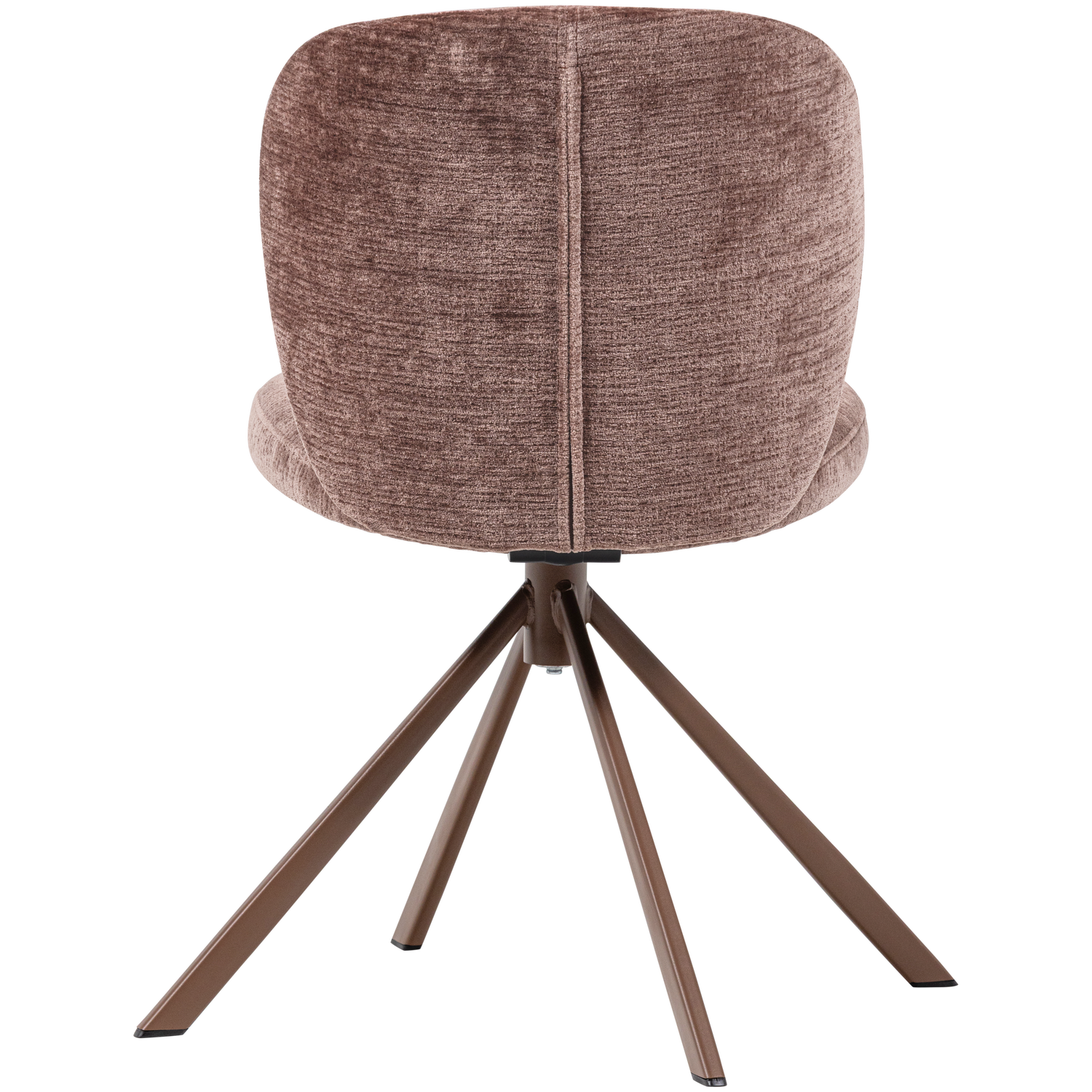FEMKE Brown Chenille Swivel Chair