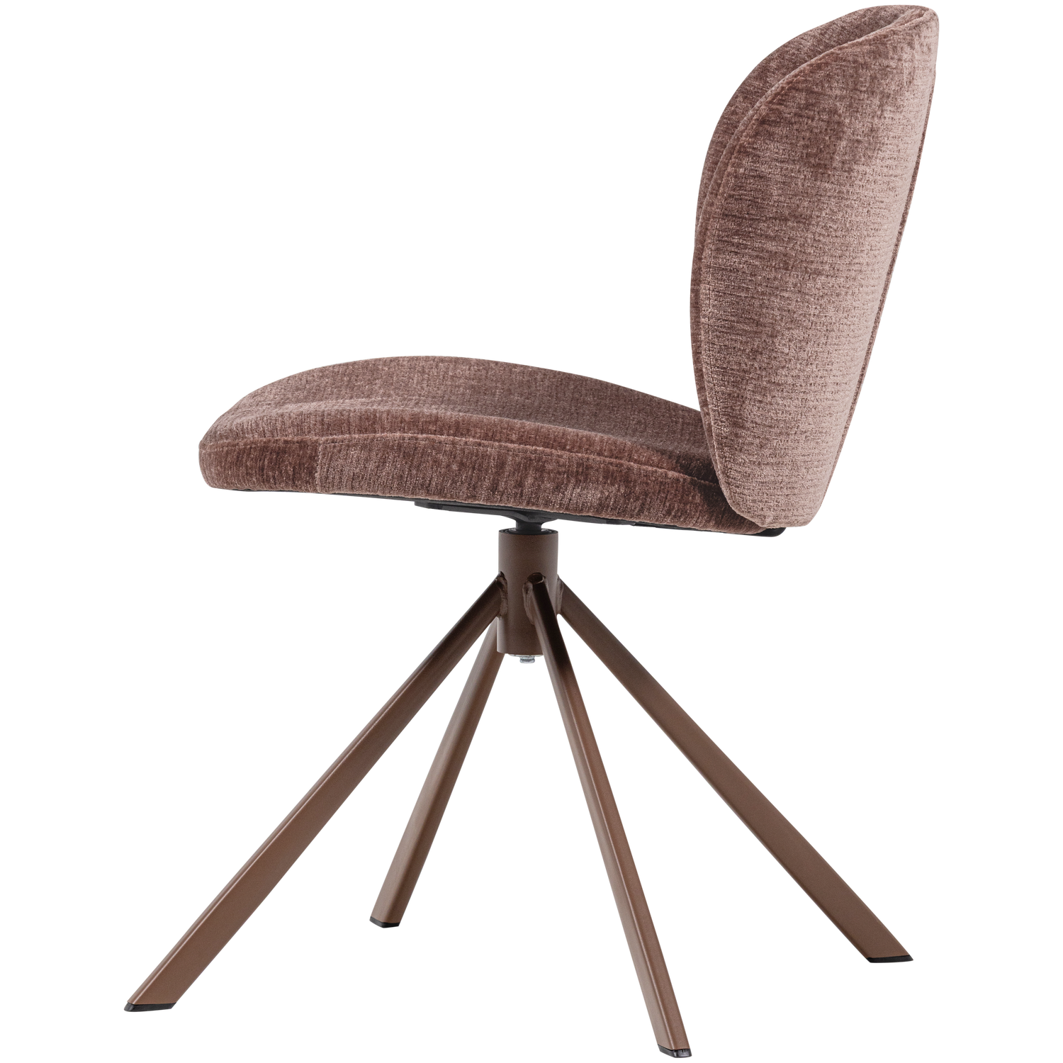 FEMKE Brown Chenille Swivel Chair