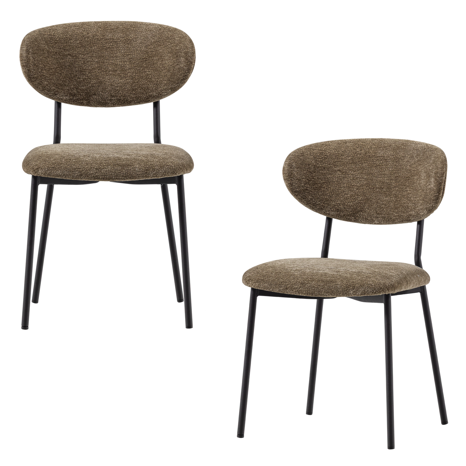 KJELD Chair in Green Chenille