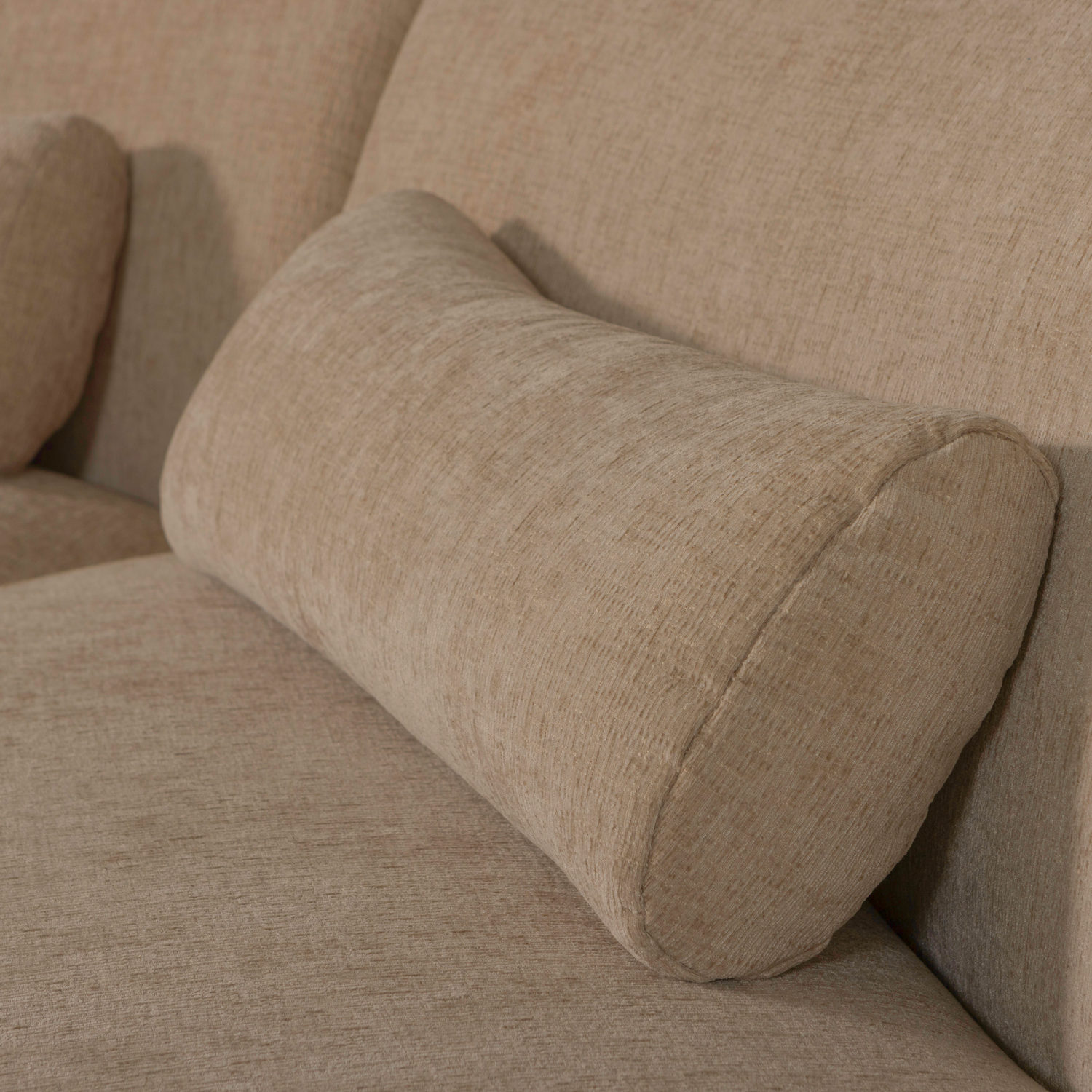 Pohovka půlkruhová pro 4 osoby BATAVIER jasně hnědá