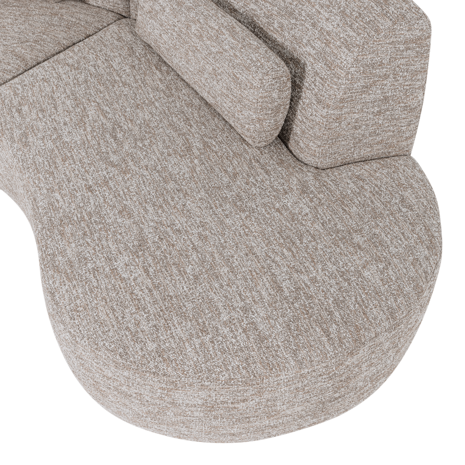 Pohovka půlkruhová pro 4 osoby BATAVIER pískový melír