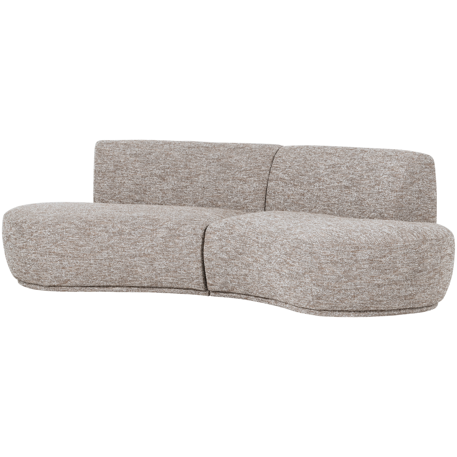 Pohovka půlkruhová pro 4 osoby BATAVIER pískový melír