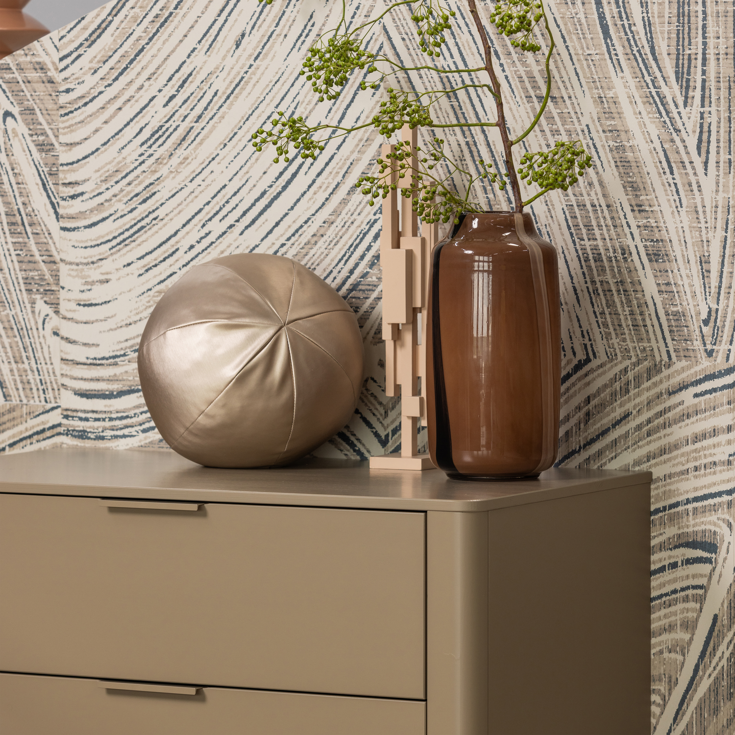 GUNNAR Beige Chest of Drawers