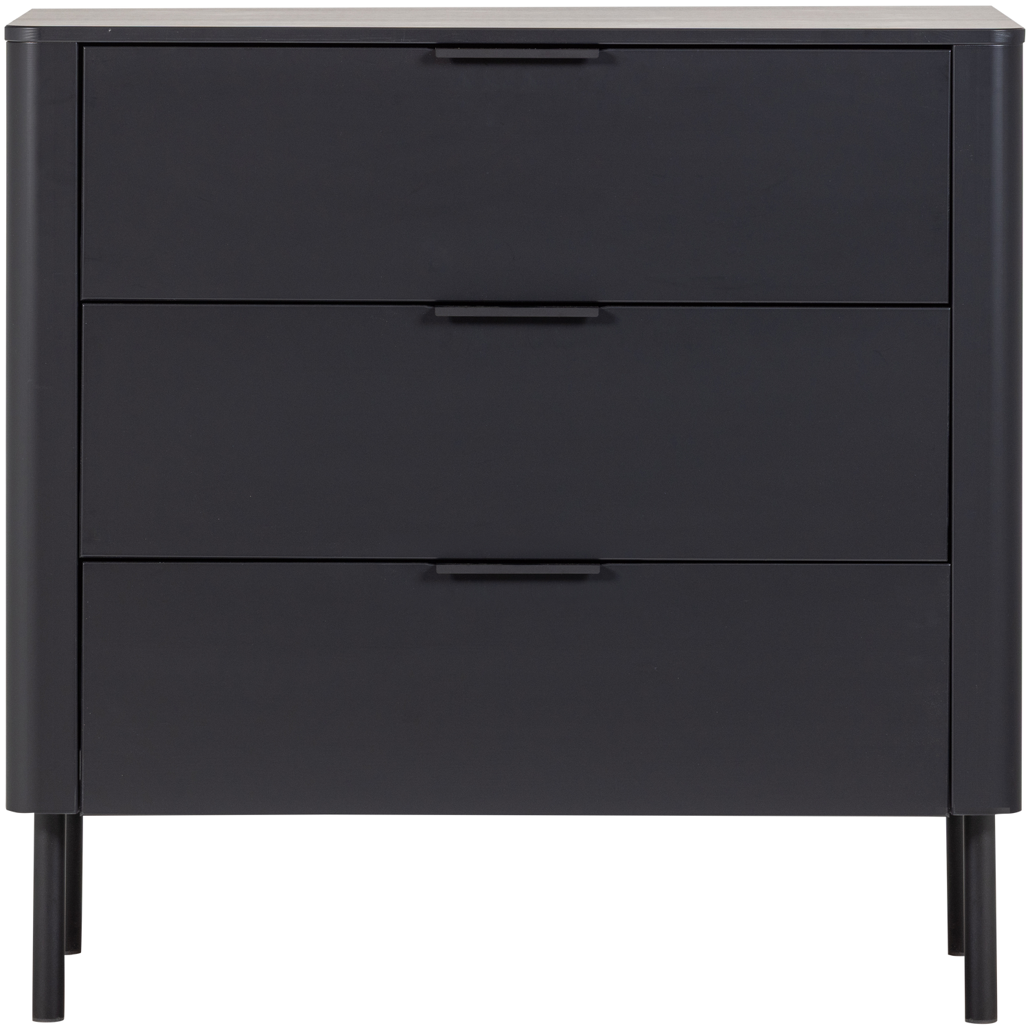 GUNNAR Black Drawer Chest