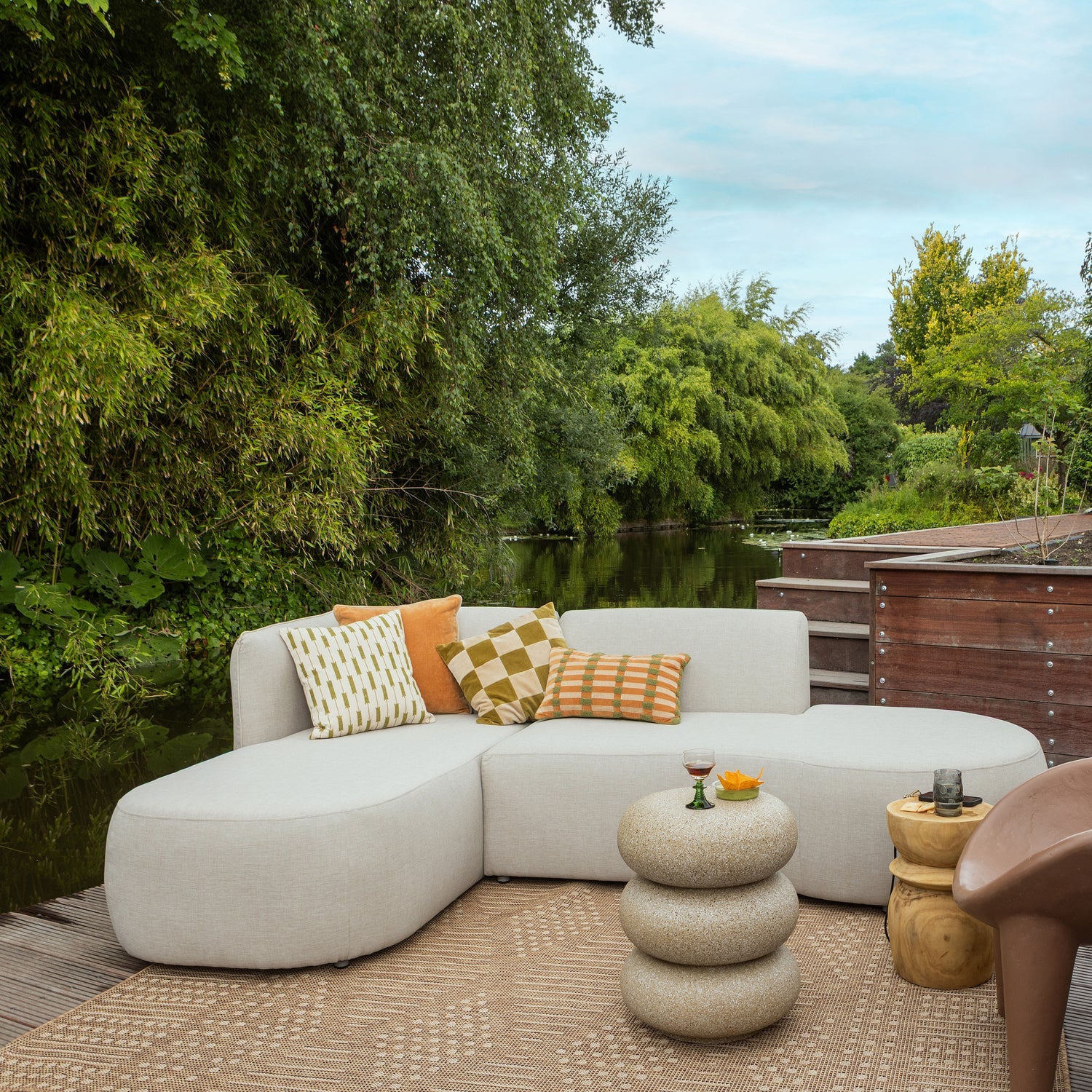 Zahradní křeslo ORIO hnědé