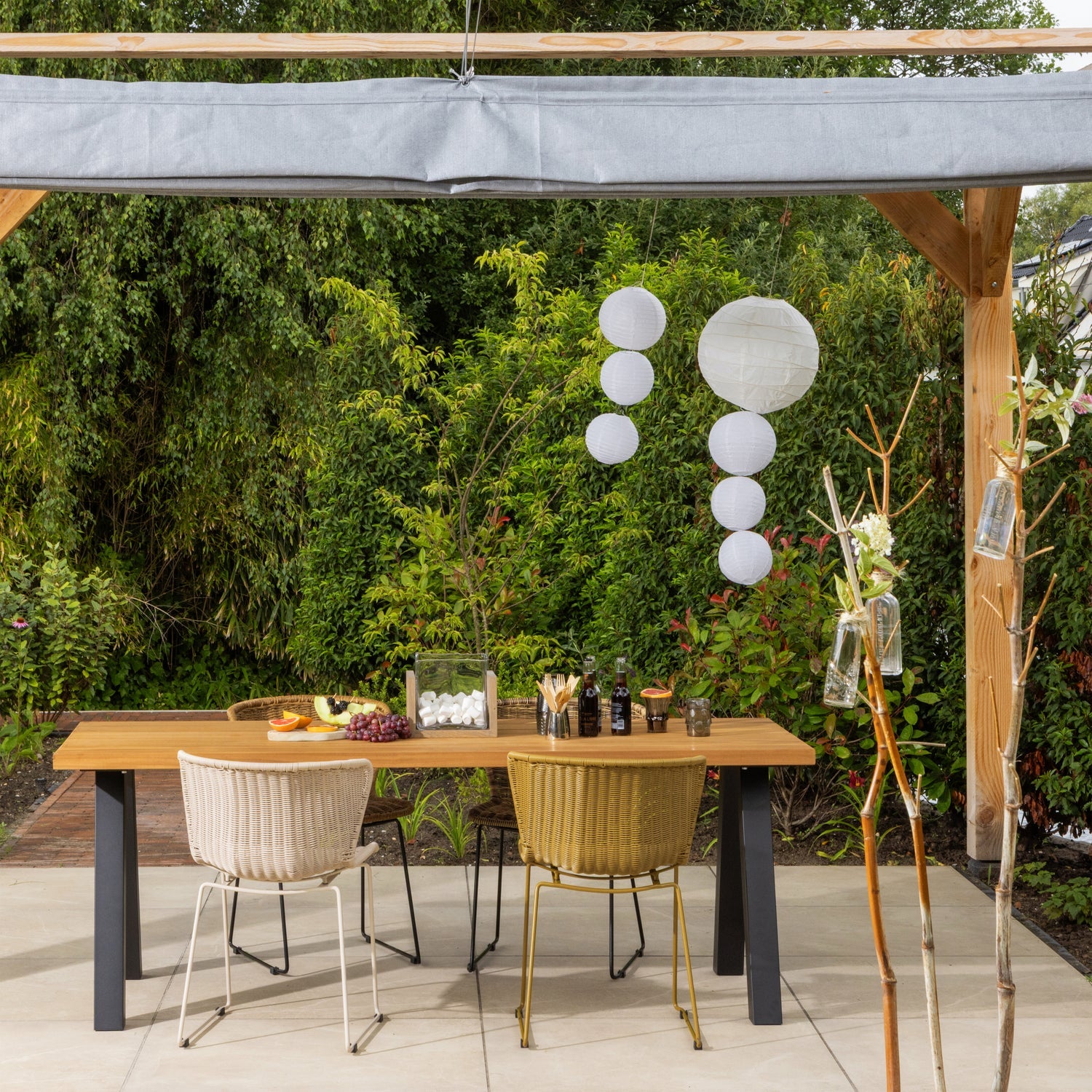 Sada zahradních židlí WINGS písková