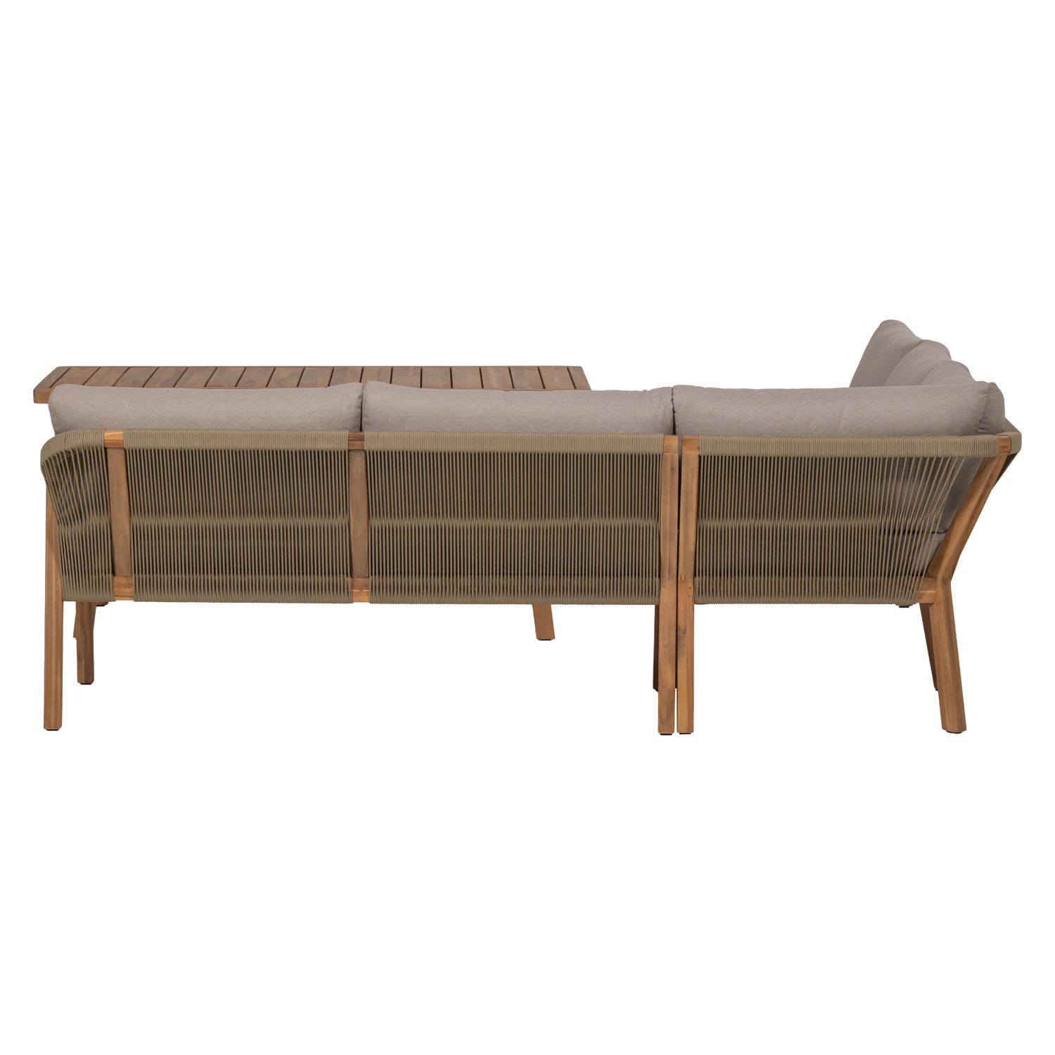 Beige TARO Garden Set with Acacia Wood