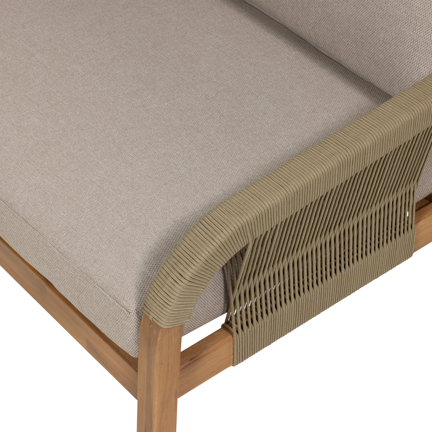 Beige TARO Garden Set with Acacia Wood