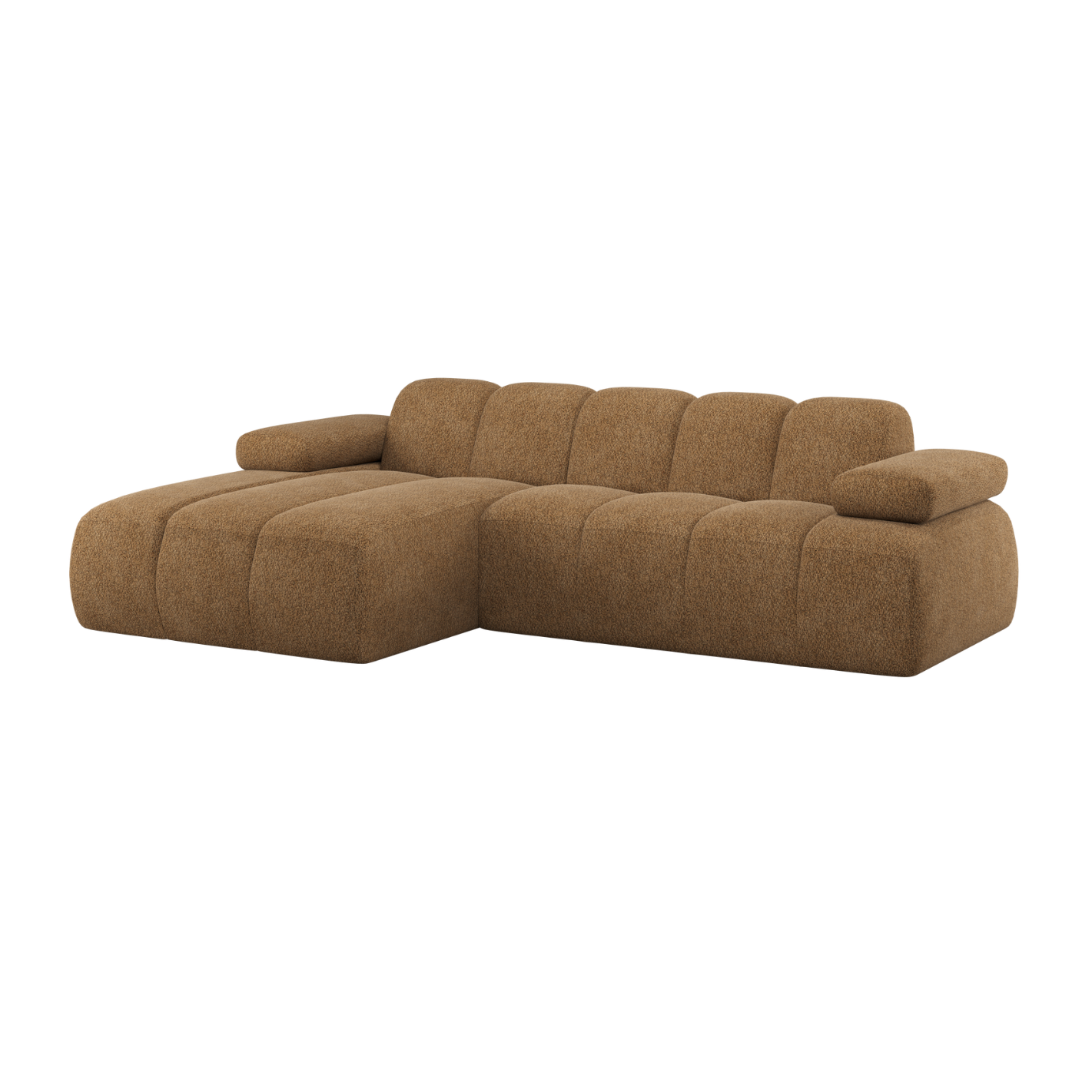 Modulární rohová sedačka levostranná MOJO medový beránek