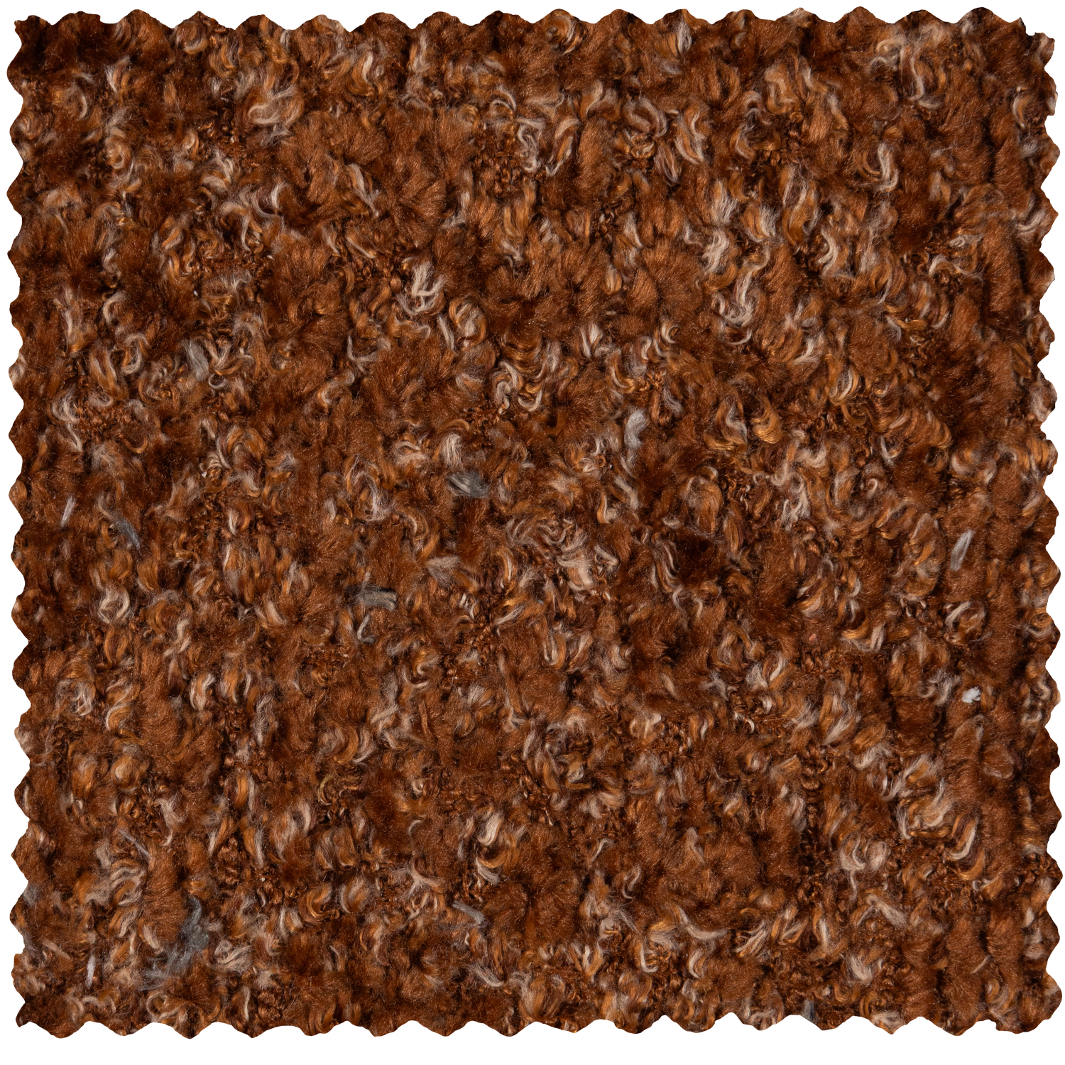 Right-facing modular corner sofa for 6 people MOJO rust brown lambskin