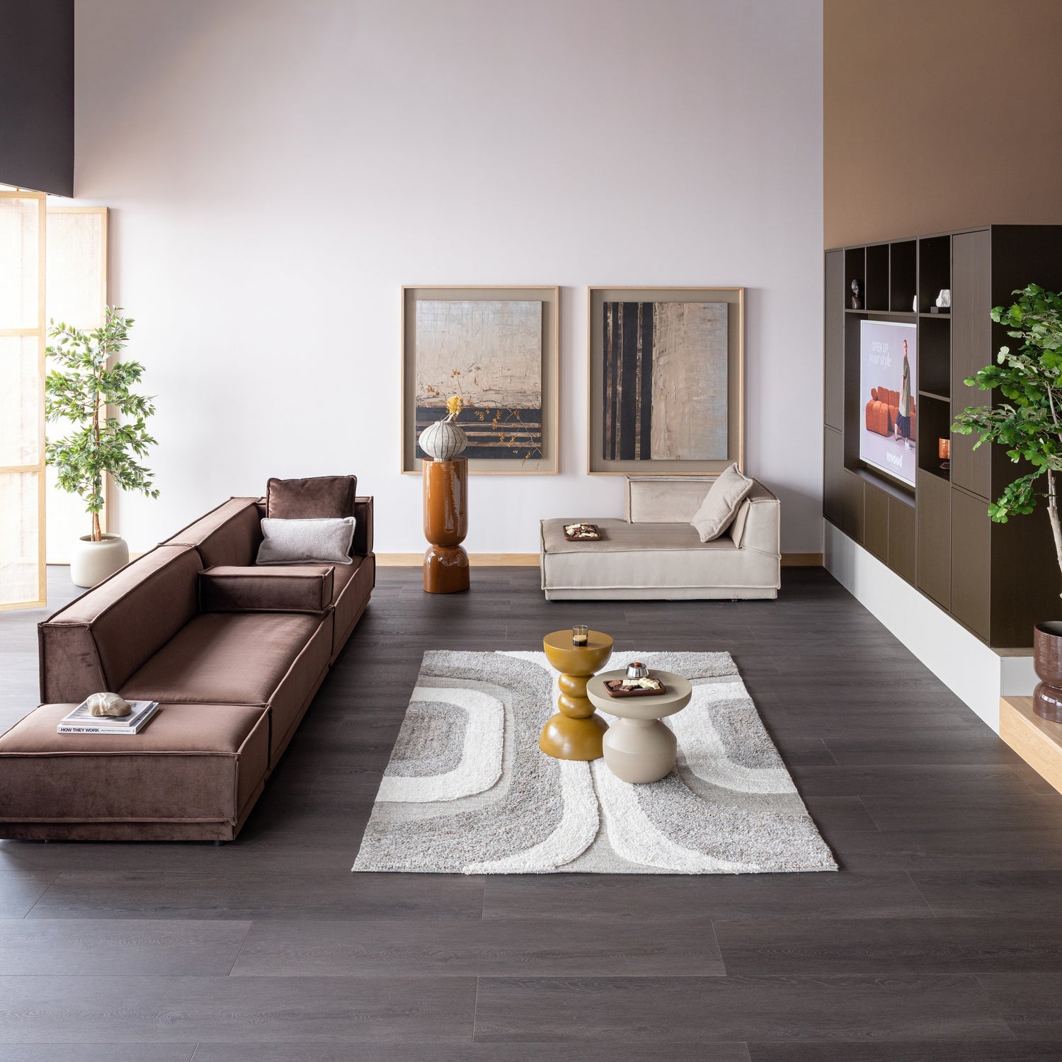 Boční stolek BOVA béžový