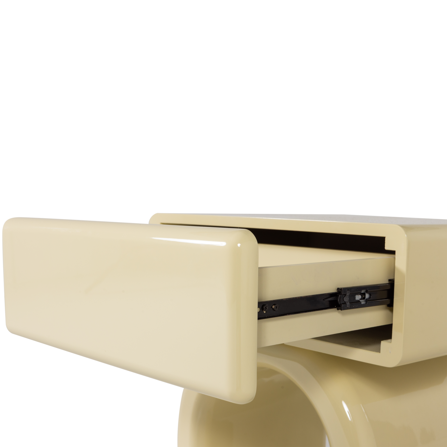ZOREL Butter Cream Drawer Table