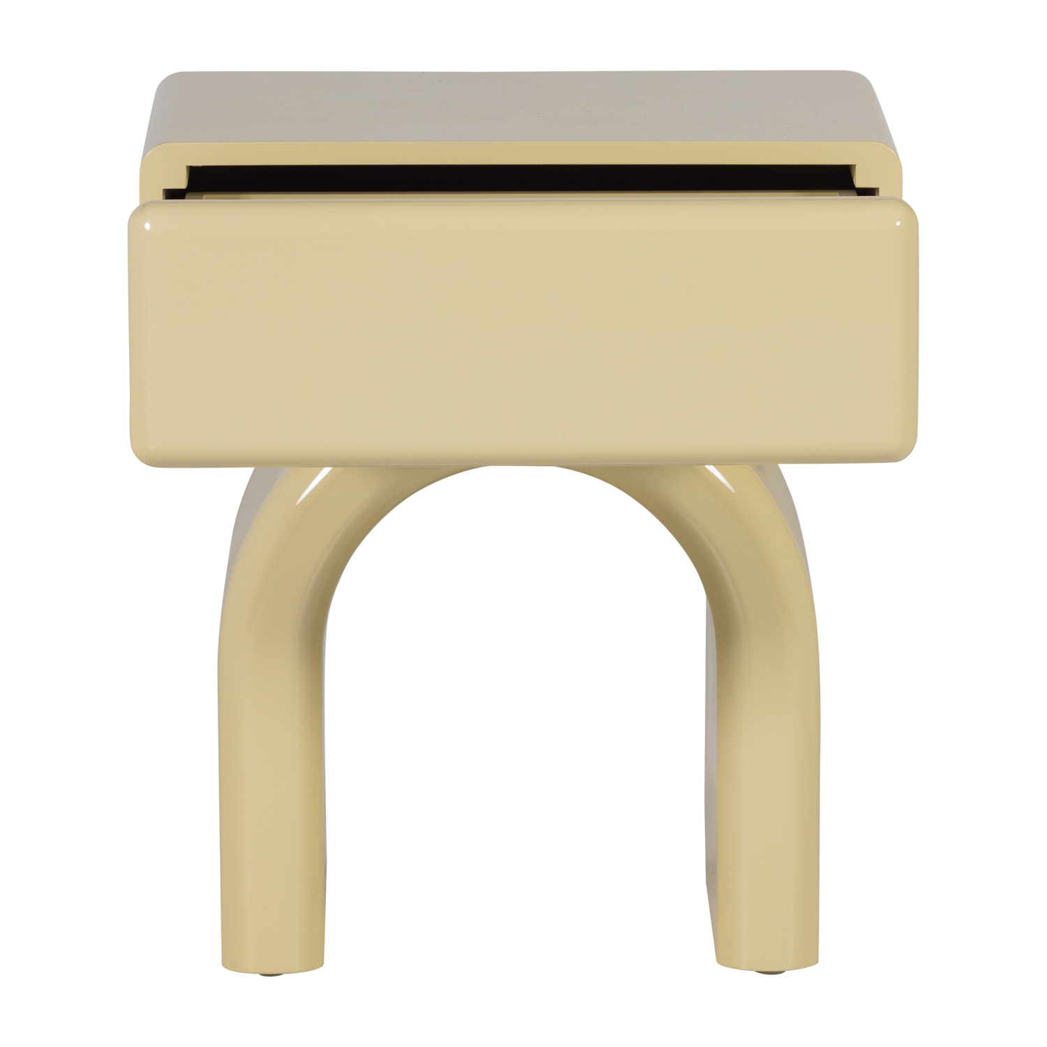 ZOREL Butter Cream Drawer Table