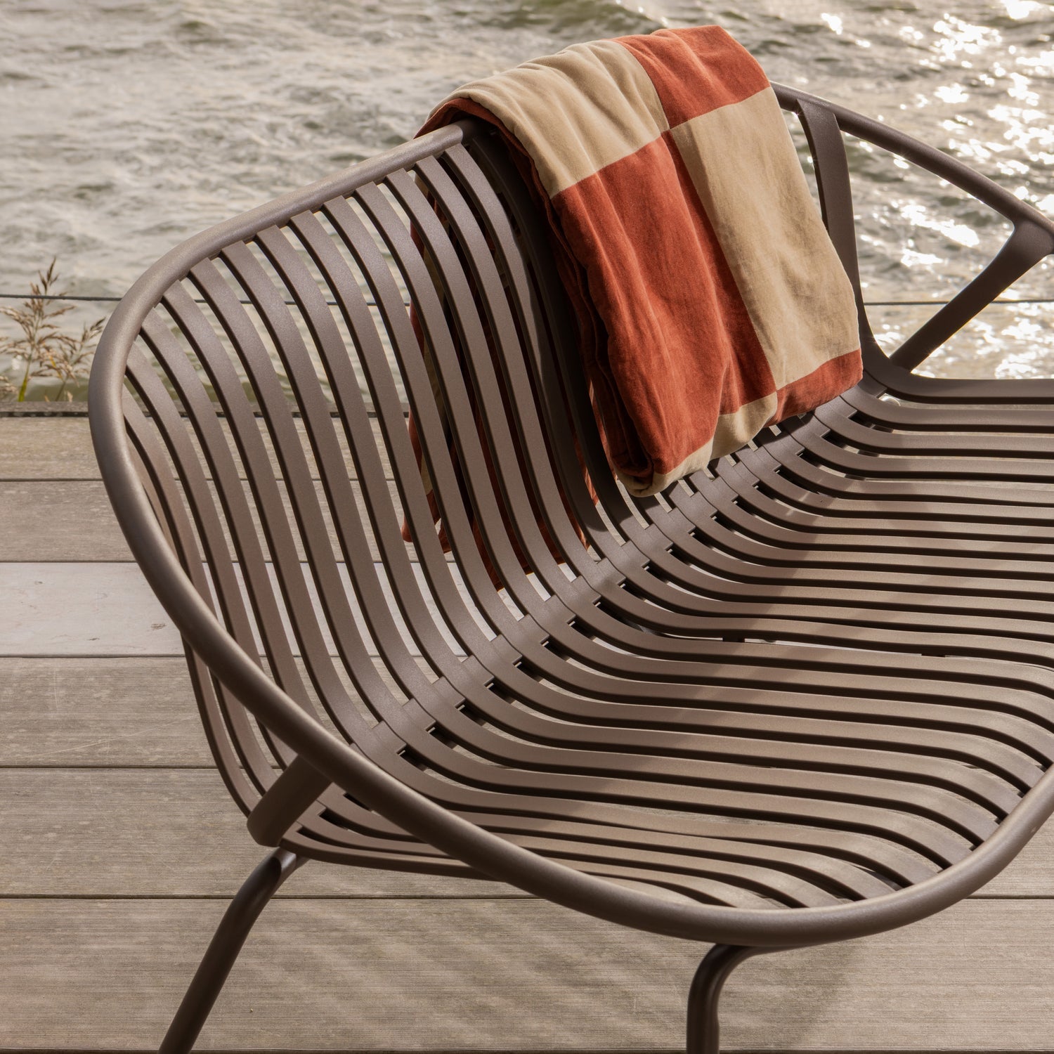 Pled ZENA béžový s rezavě hnědou