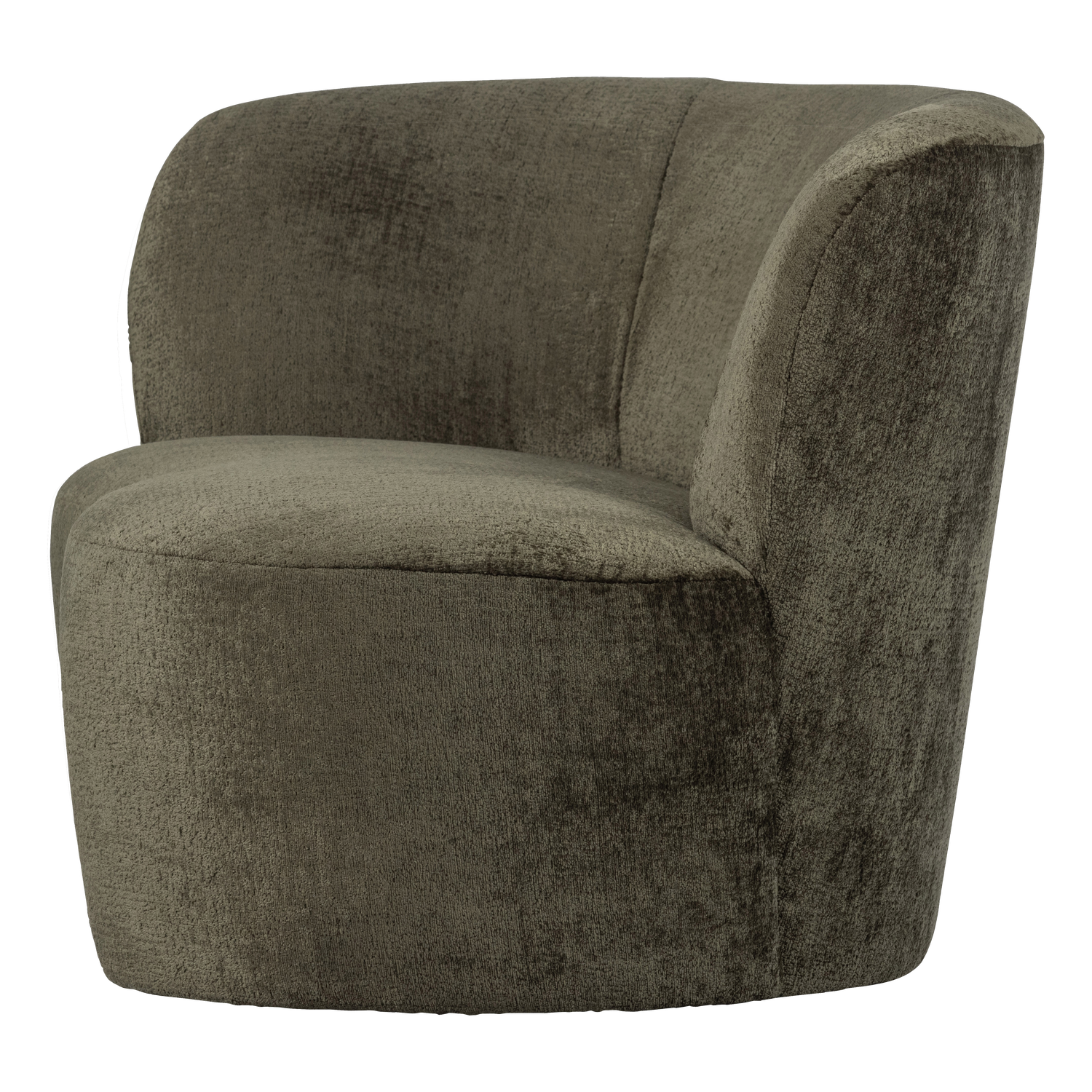 Sofa sametová levostranná STONE zelená