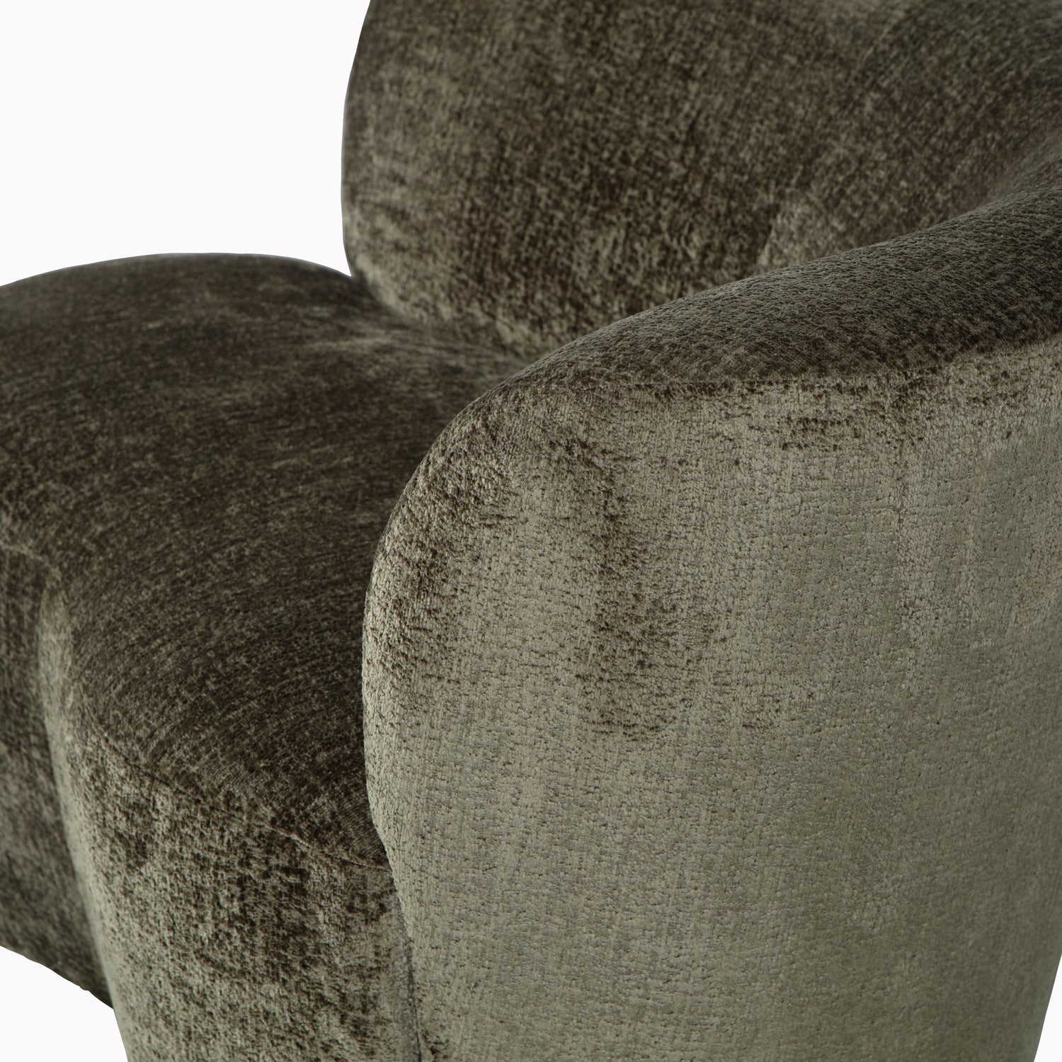 Sofa sametová pravostranná STONE zelená