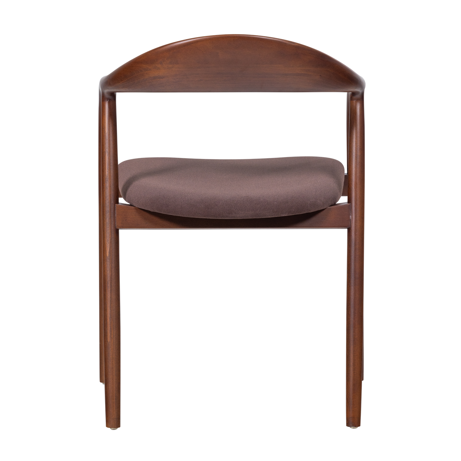 Židle BRAN hnědá bukové dřevo s hnědým čalouněním