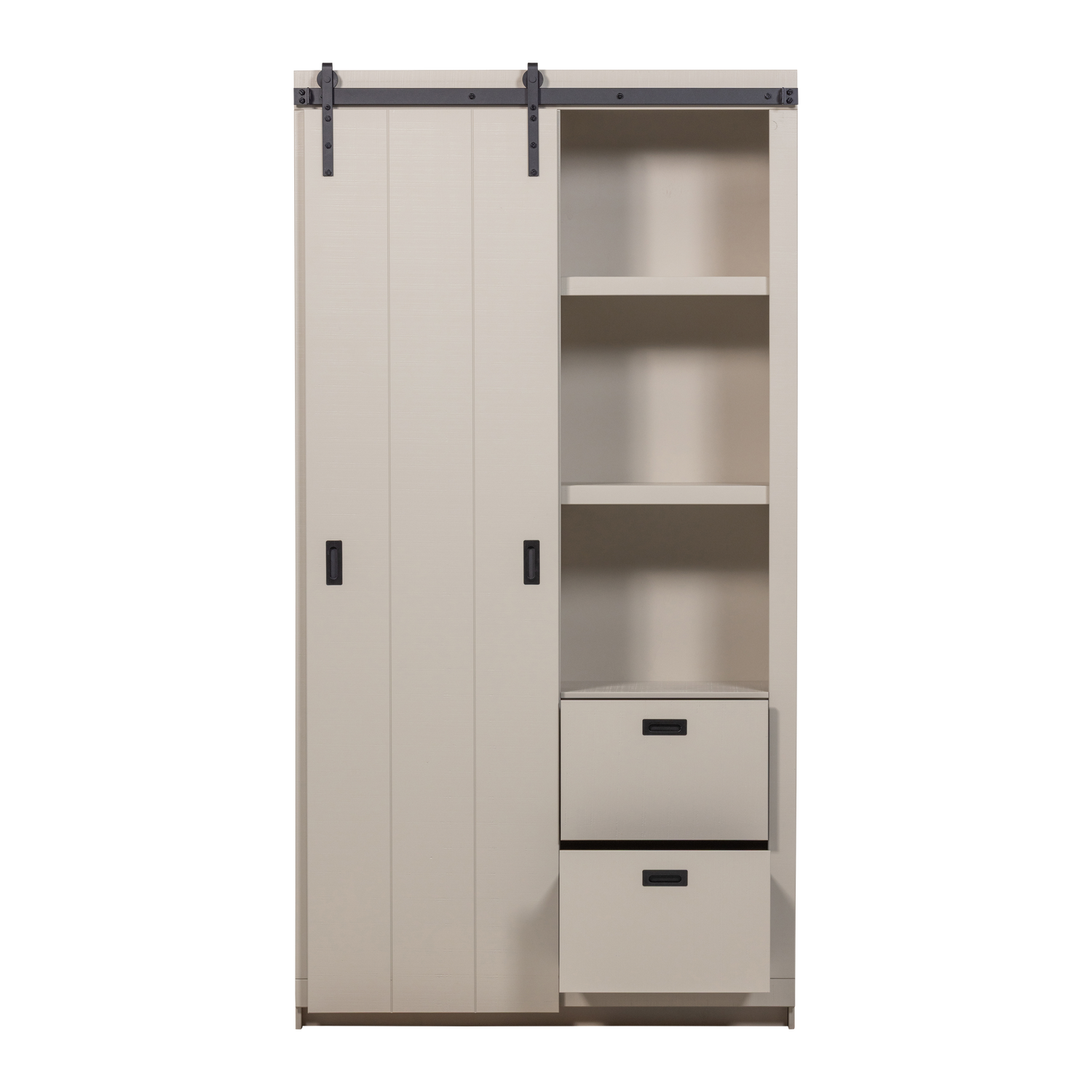 SLIDE BARN Sliding Wardrobe in Grey Beige