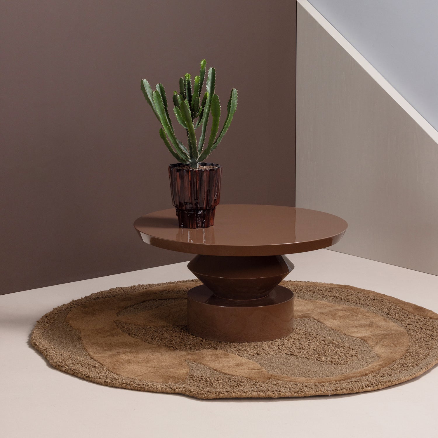 AUREN brown coffee table