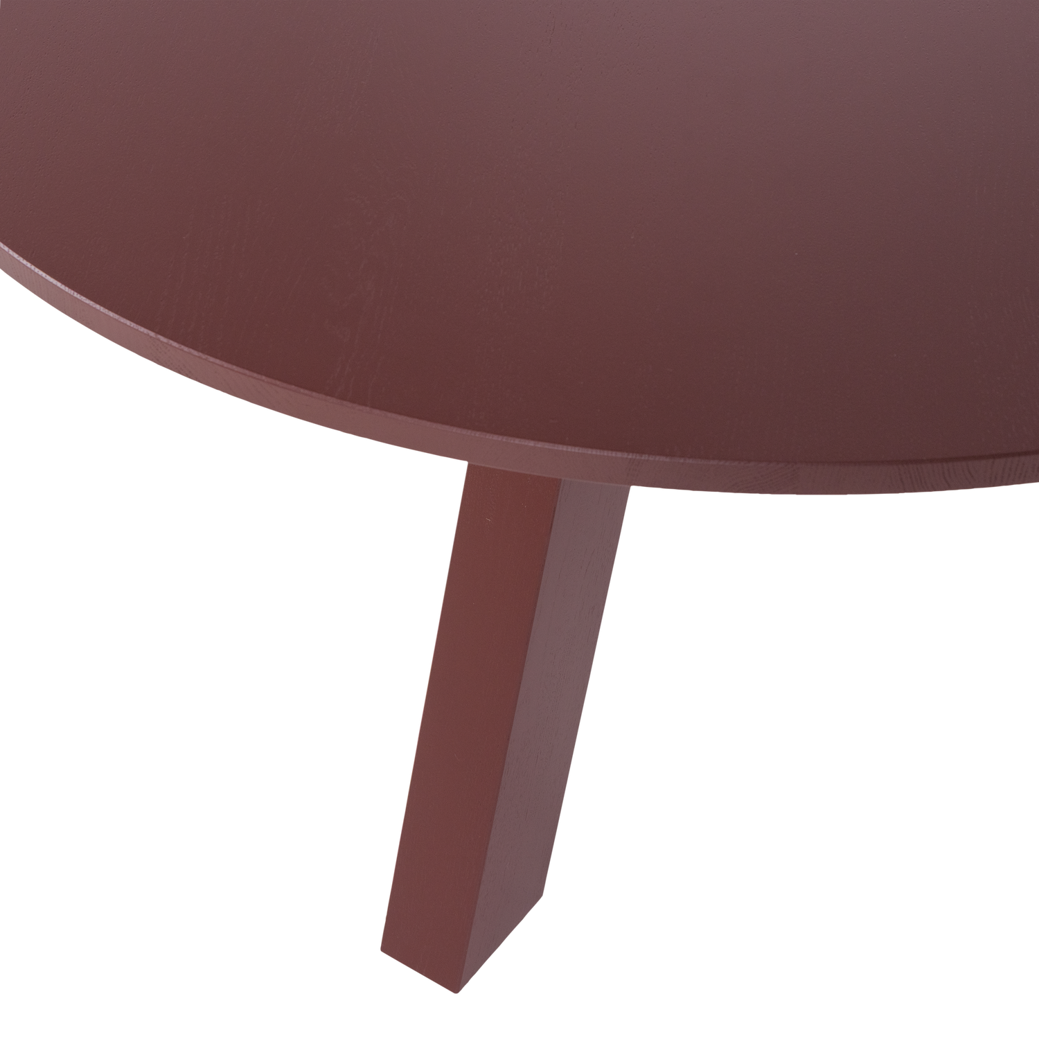 Round Table RHONDA TRIO Burgundy Oak Wood