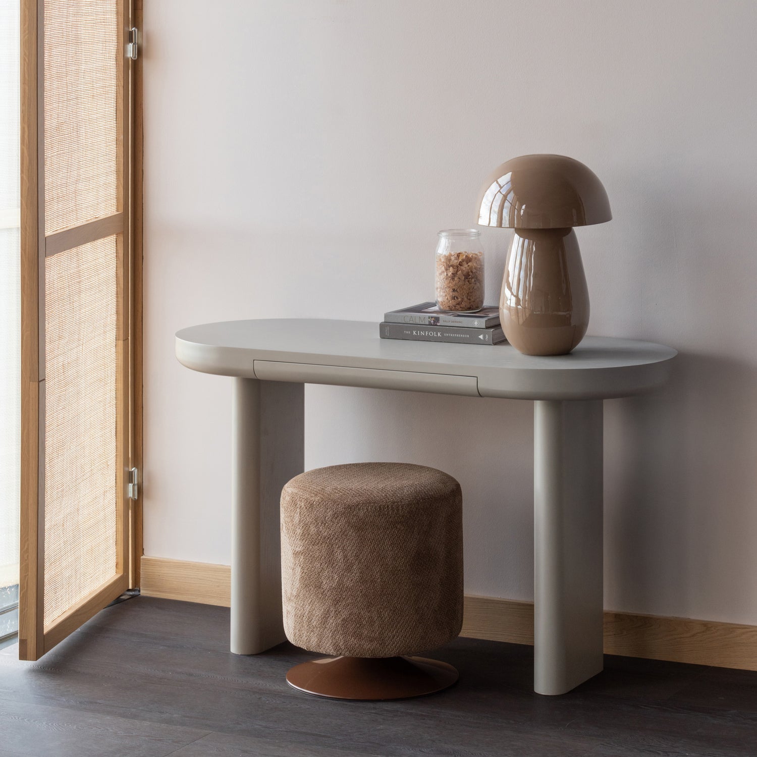 Psací stůl MAEL šedý dýha