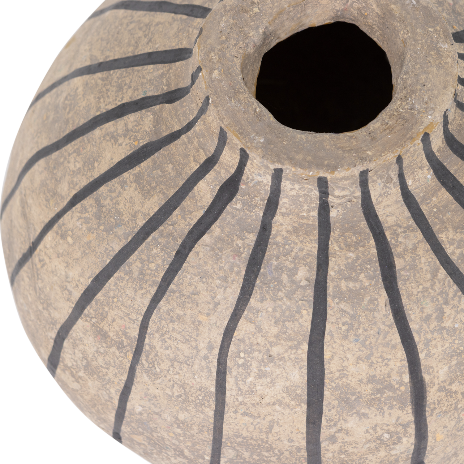Decorative Vase KARO Gray Paper Mache