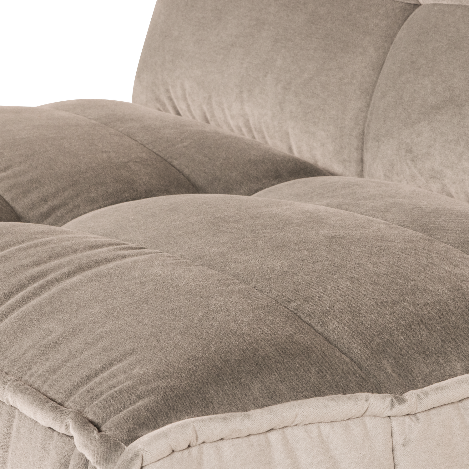 Velvet Armchair / Module CLUSTER Beige