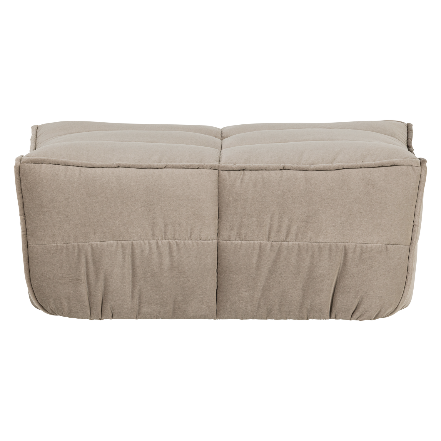Velvet Pouf CLUSTER Beige