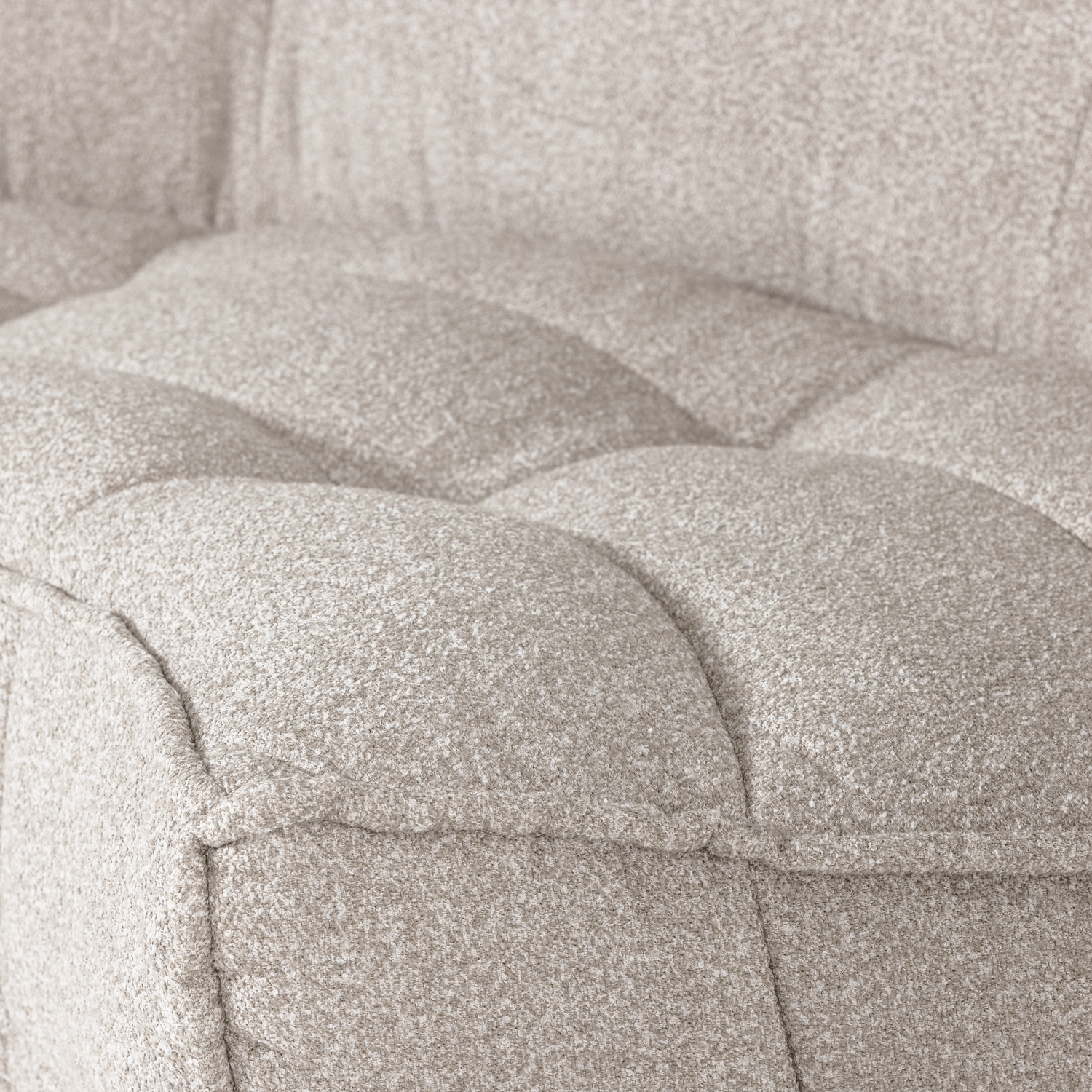 Sofa CLUSTER - modulární rohová písková bouclé