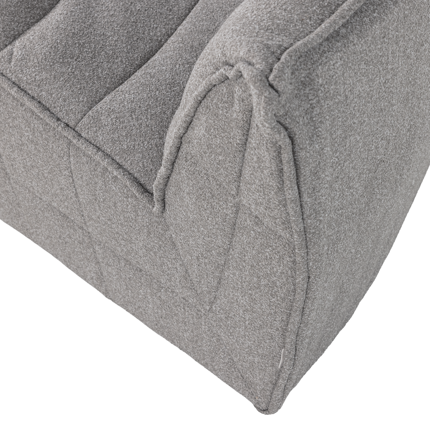 CLUSTER Sofa - Gray Bouclé Corner Module
