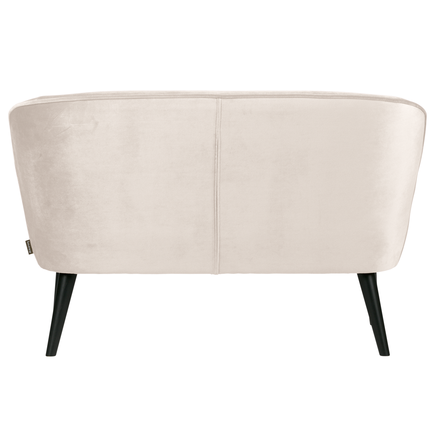 Sofa sametová SARA zlomená bílá