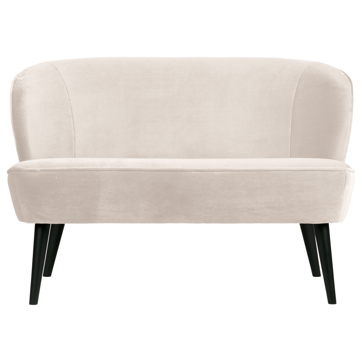 Sofa sametová SARA zlomená bílá