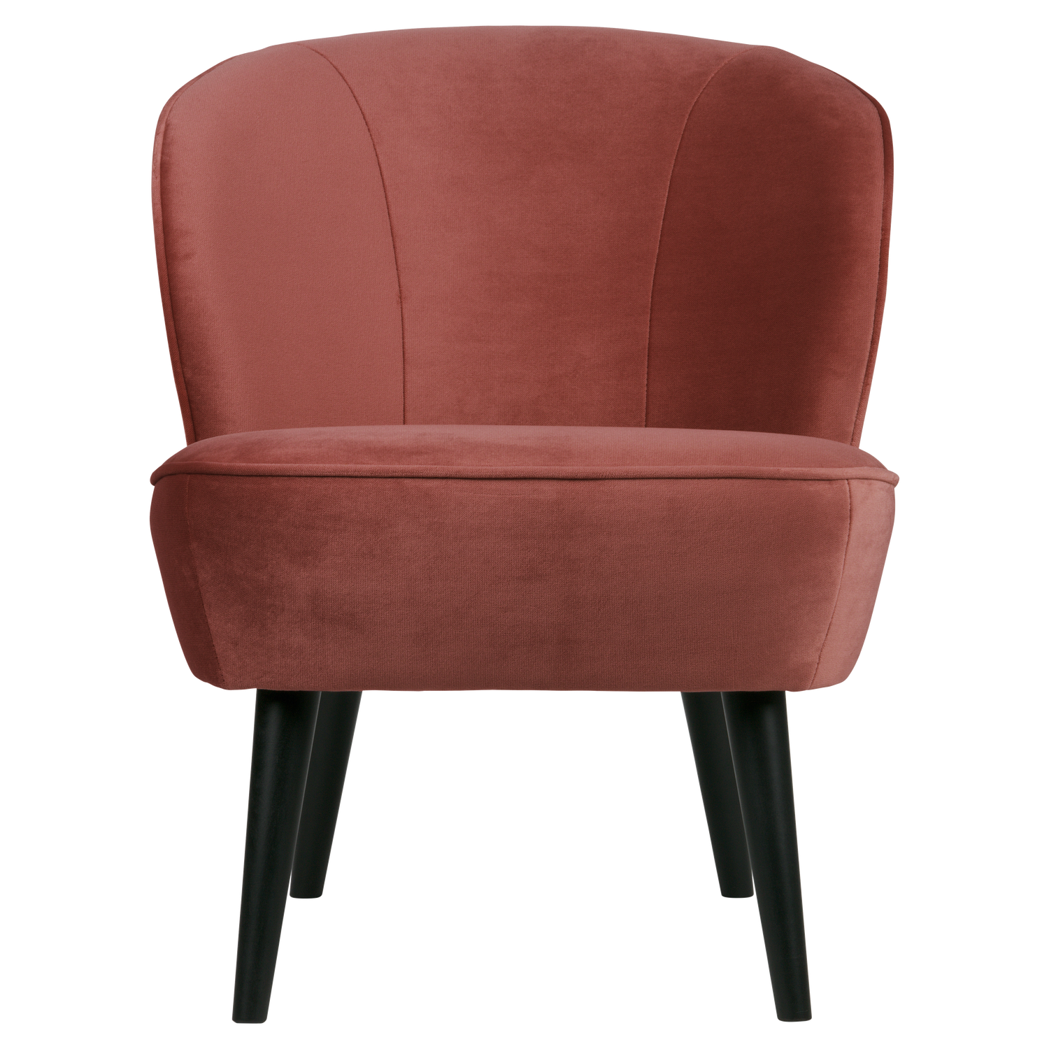 Burgundy Velvet Armchair SARA