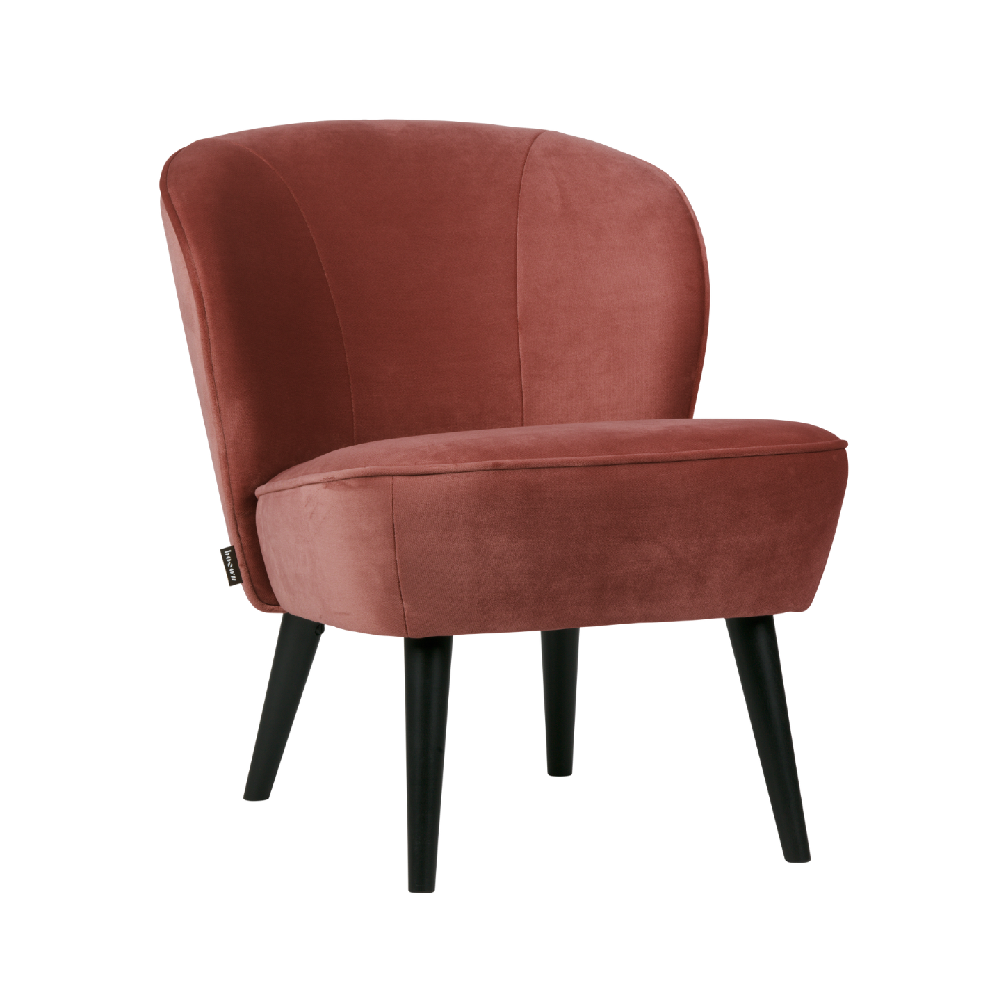 Burgundy Velvet Armchair SARA
