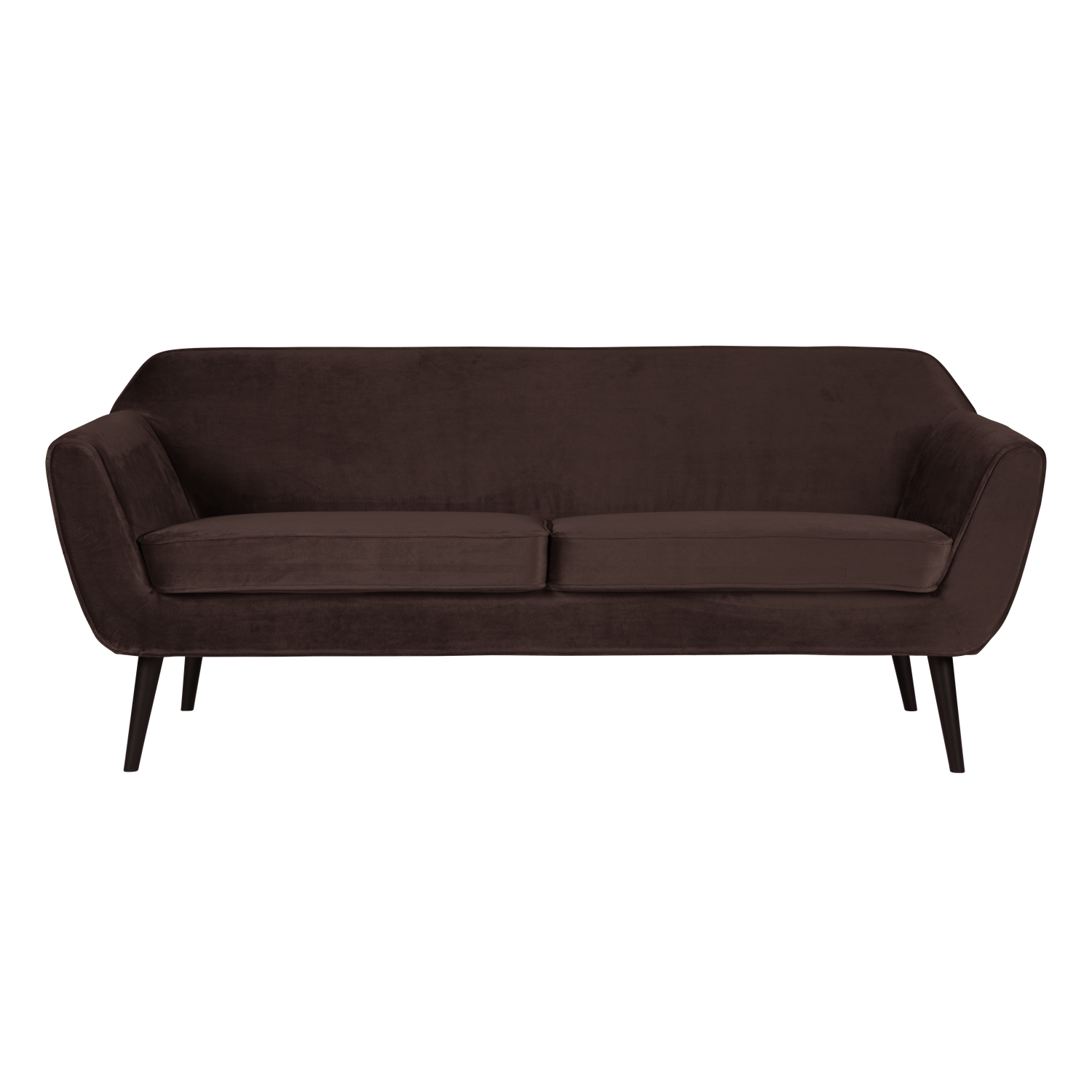 Sofa sametová 2,5-místná ROCCO čokoládová