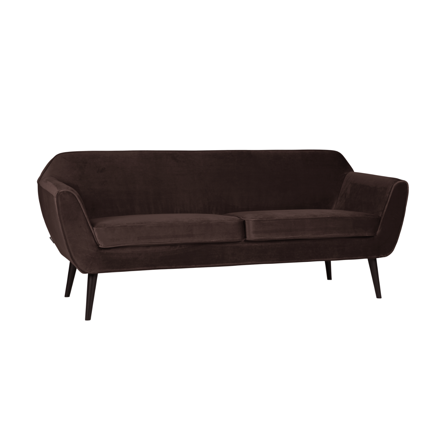 Sofa sametová 2,5-místná ROCCO čokoládová