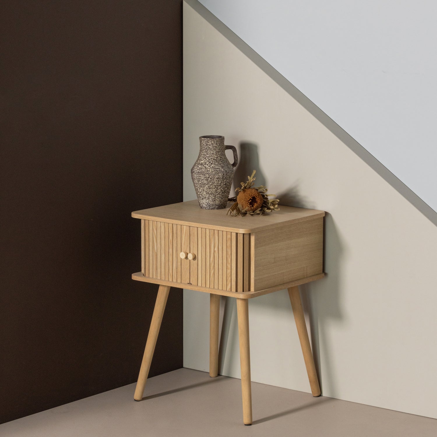 KARRI Nightstand Wood