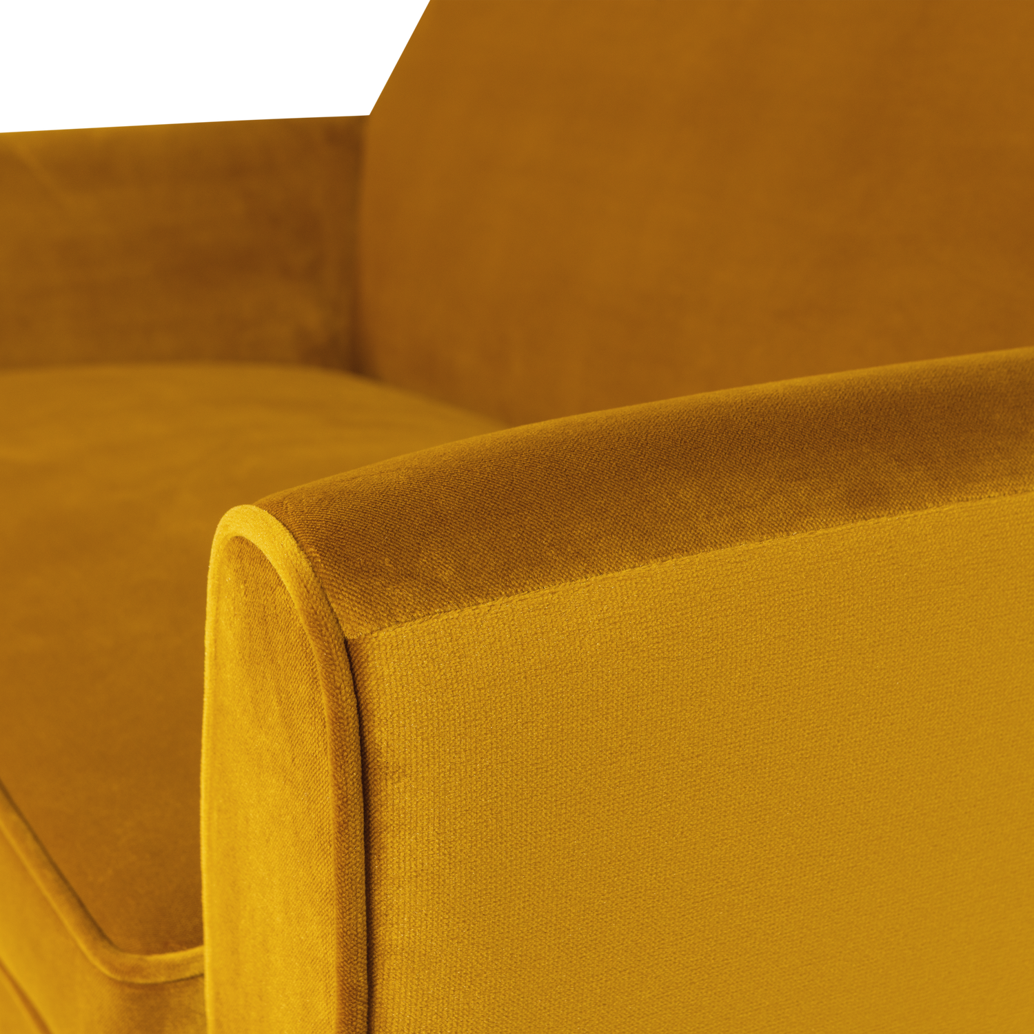Sofa sametová 2-osobová ROCCO hořčicová