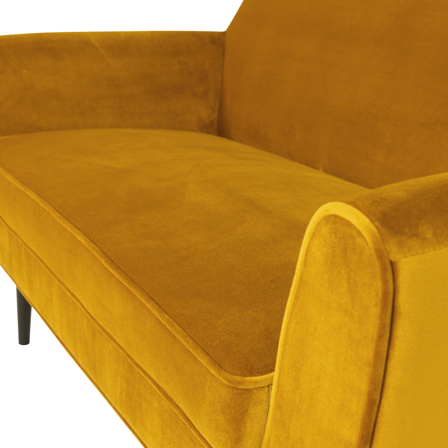 Sofa sametová 2-osobová ROCCO hořčicová
