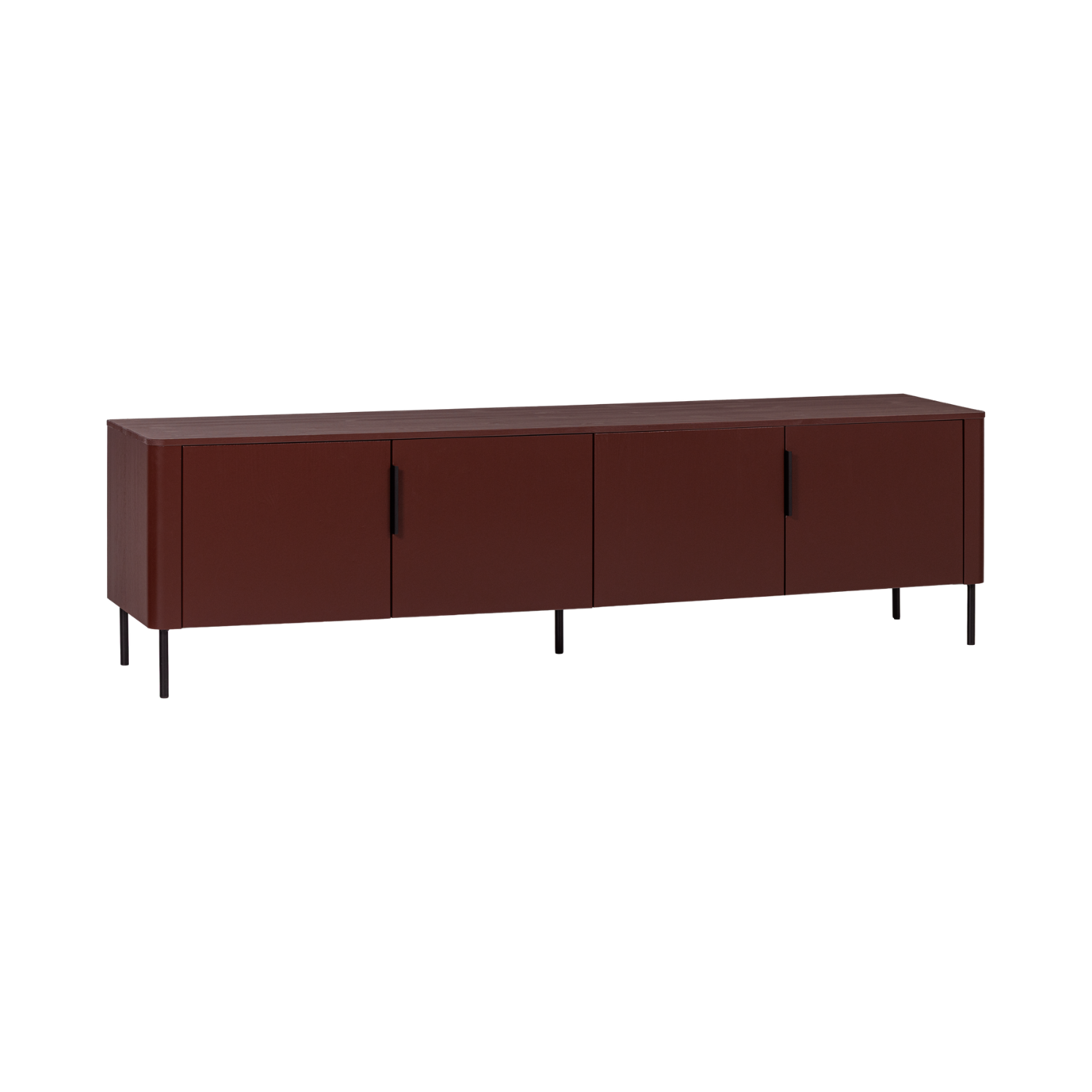 GUNNAR TV Cabinet in Burgundy