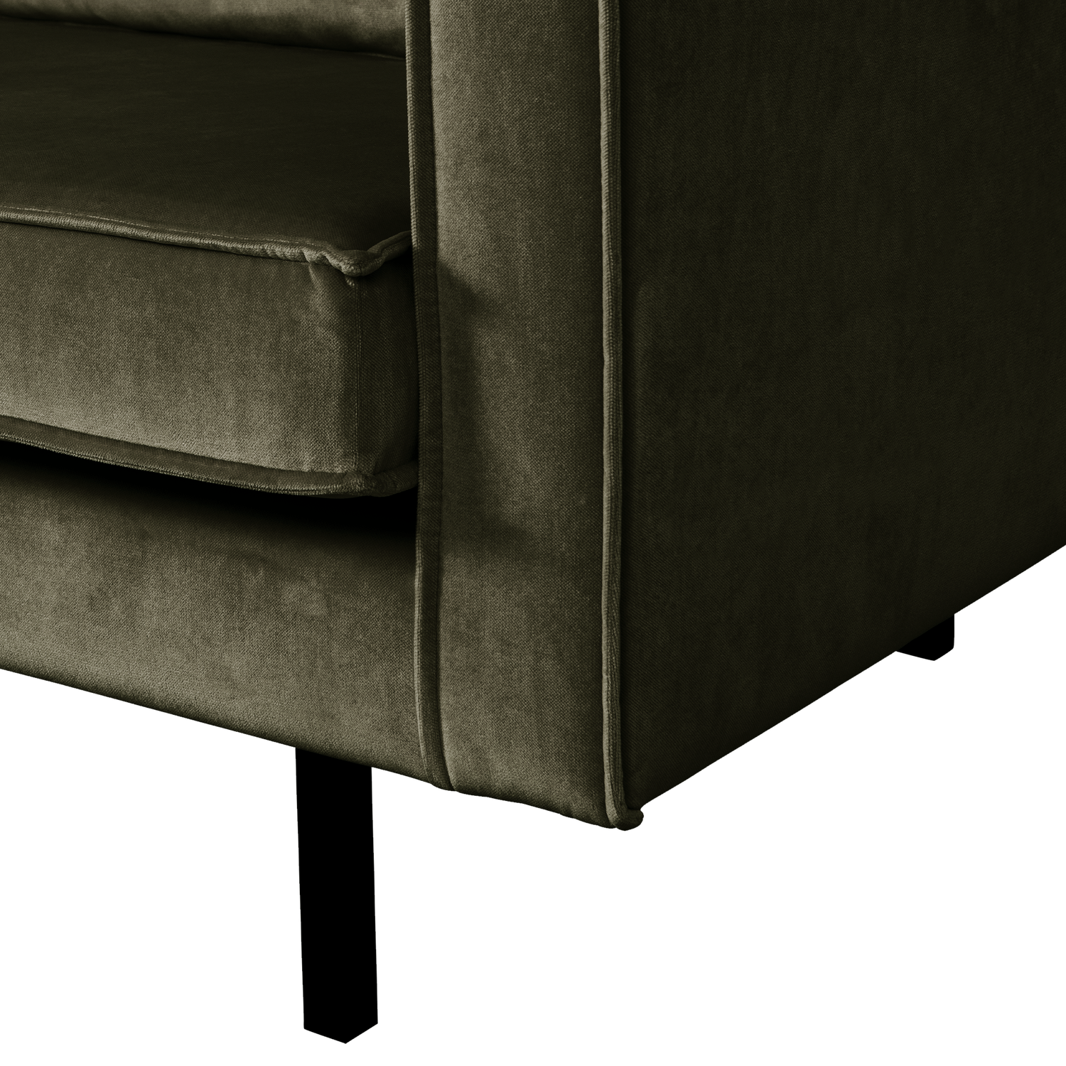 Velvet 2-Seater Sofa RODEO Dark Green