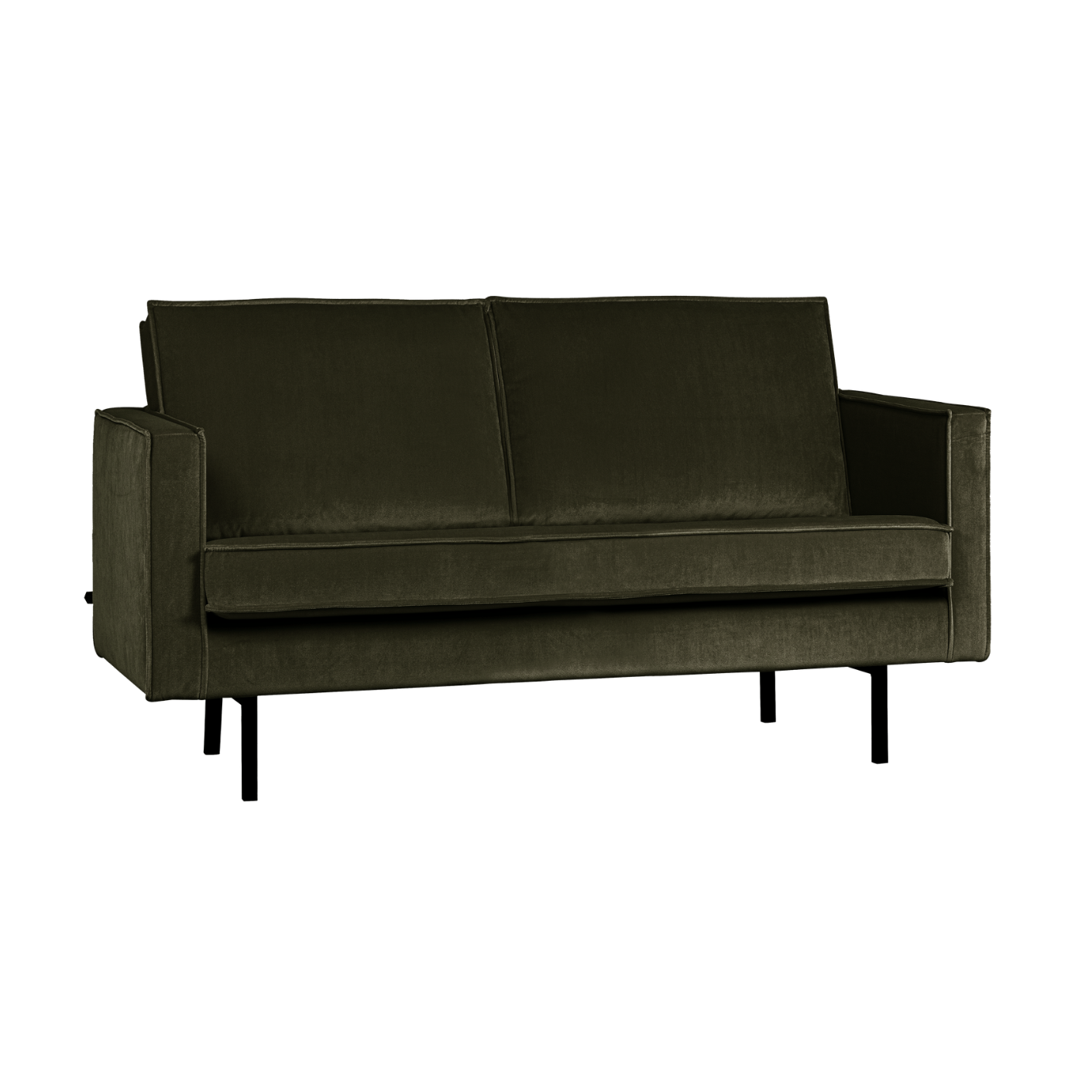 Velvet 2-Seater Sofa RODEO Dark Green