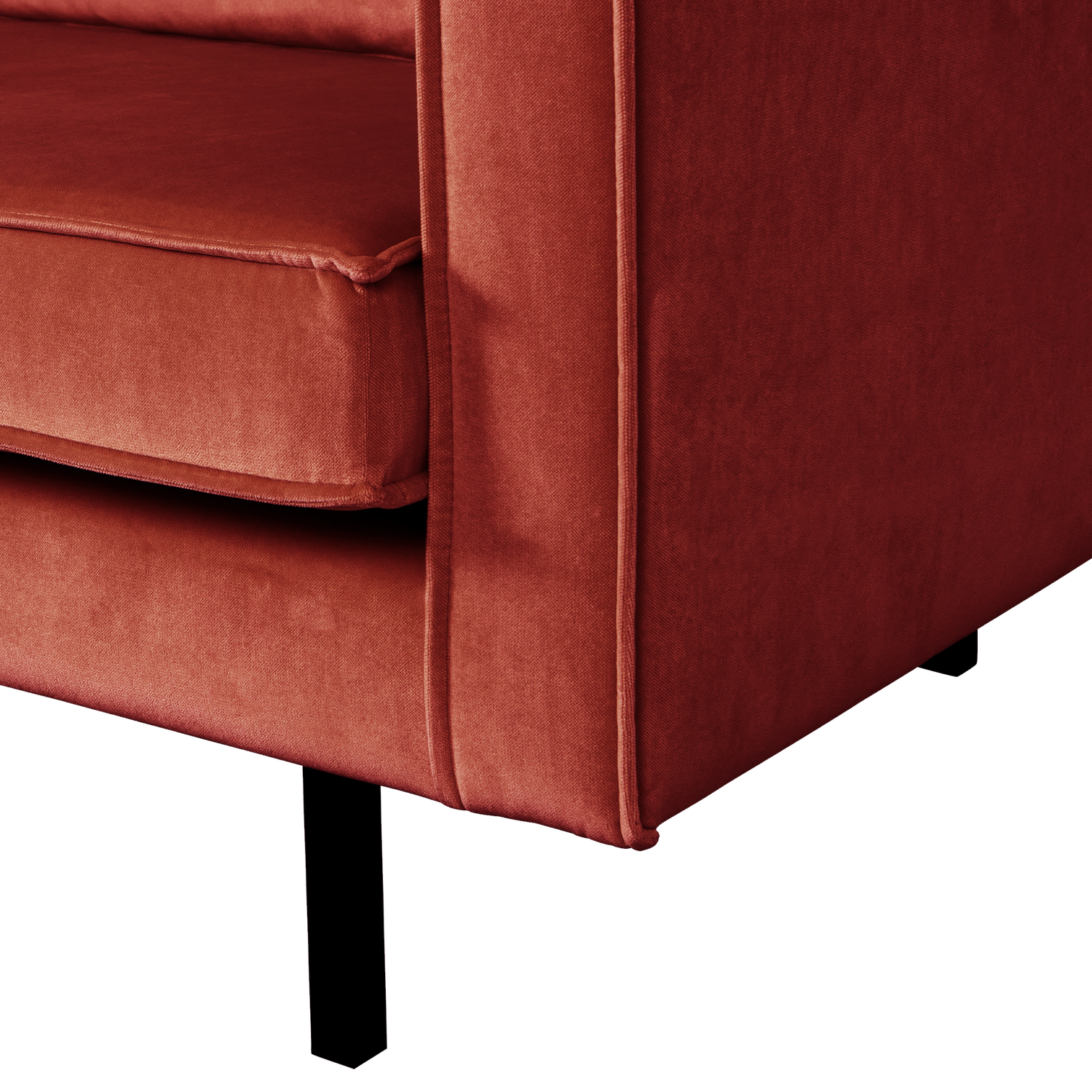 Sofa sametová 2-osobová RODEO kaštanová