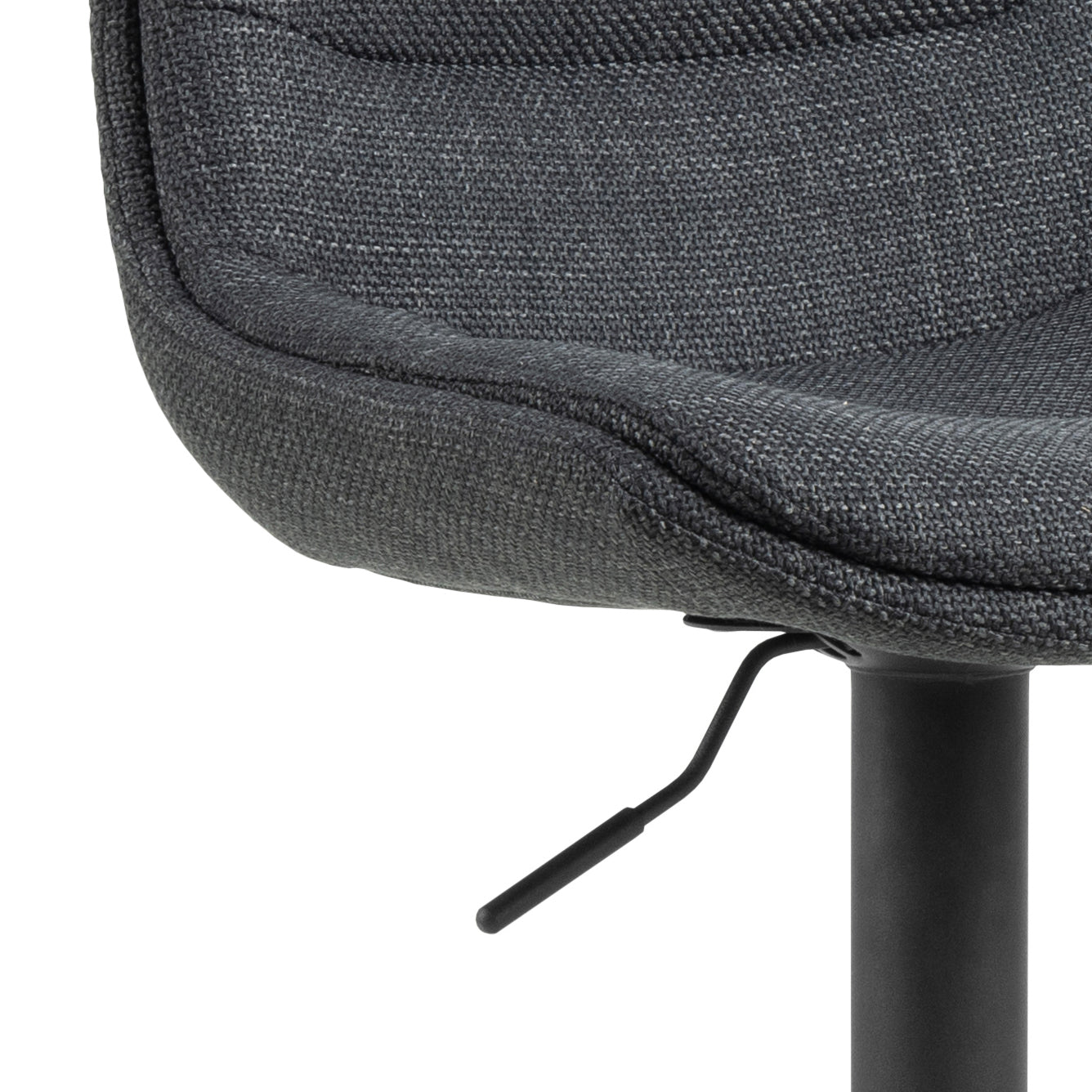 Sada barových židlí ADISA šedá s černým podstavcem