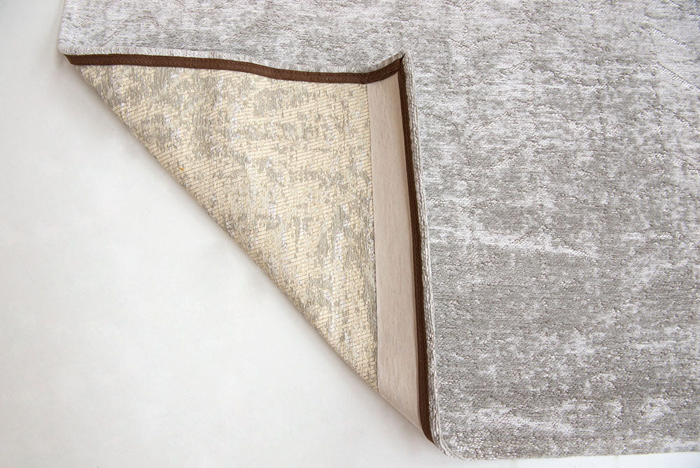 Bílý koberec v herringbone vzoru JACOBS LADDER