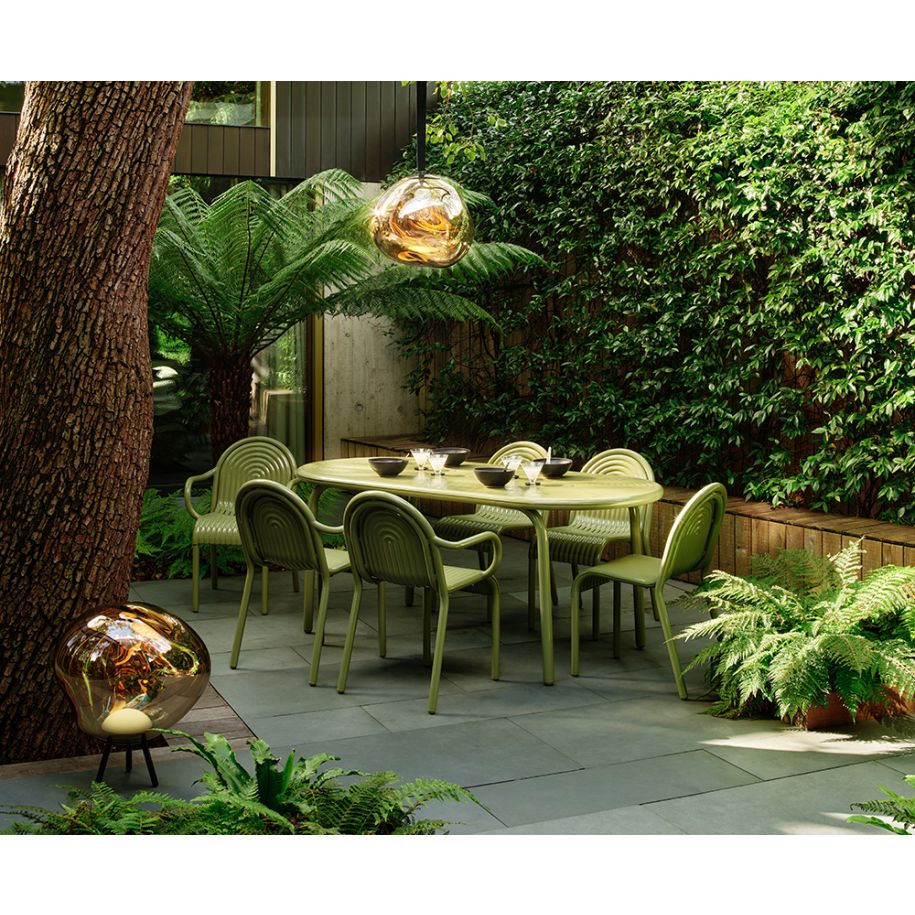 Large Melt portable lamp gold