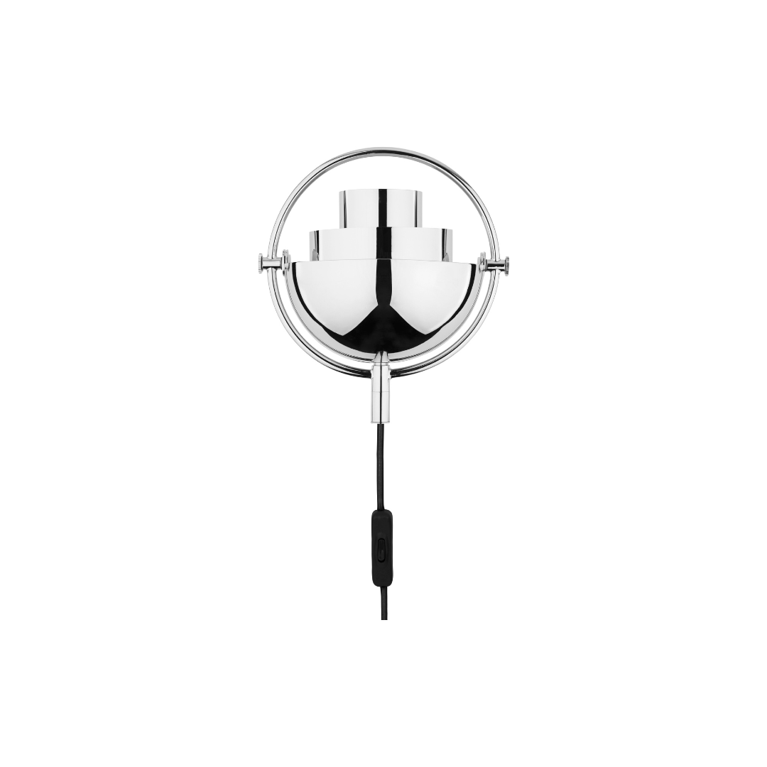 Lampa ścienna MULTI-LITE chrom z obrotową podstawą